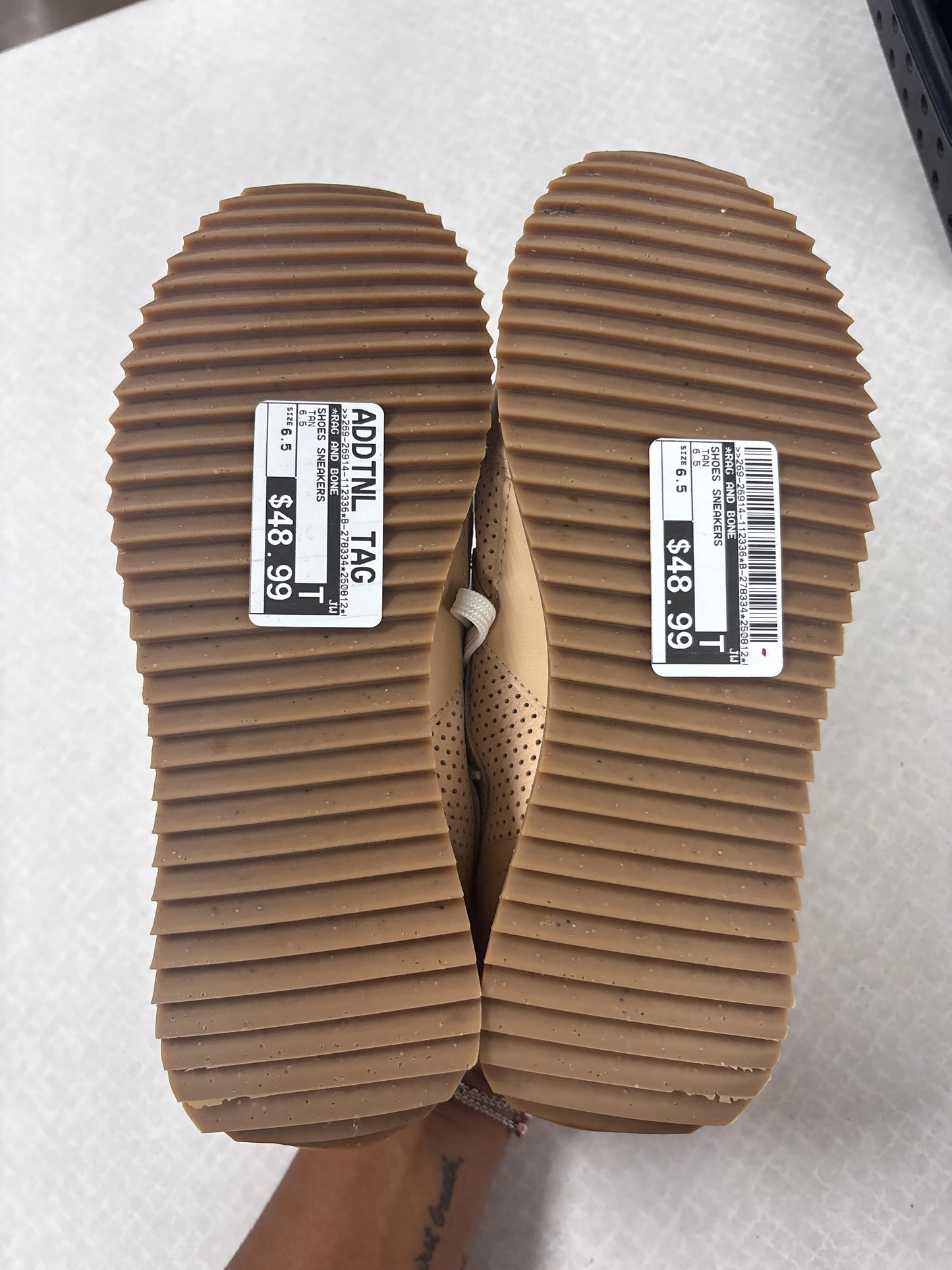 Shoes Sneakers By Rag And Bone In Tan, Size:6.5