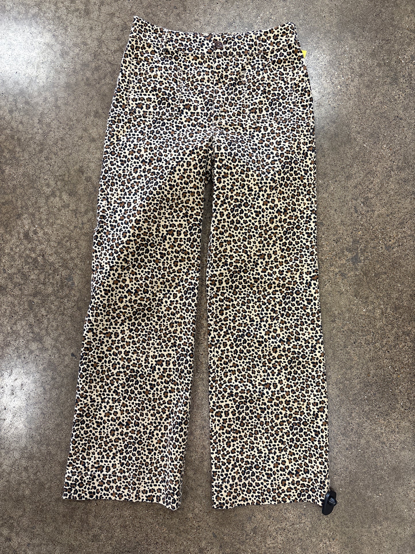Pants Wide Leg By J. Crew In Animal Print, Size:4