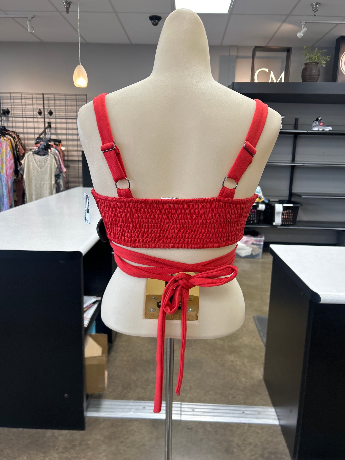 Top Sleeveless By Clothes Mentor In Red, Size:S