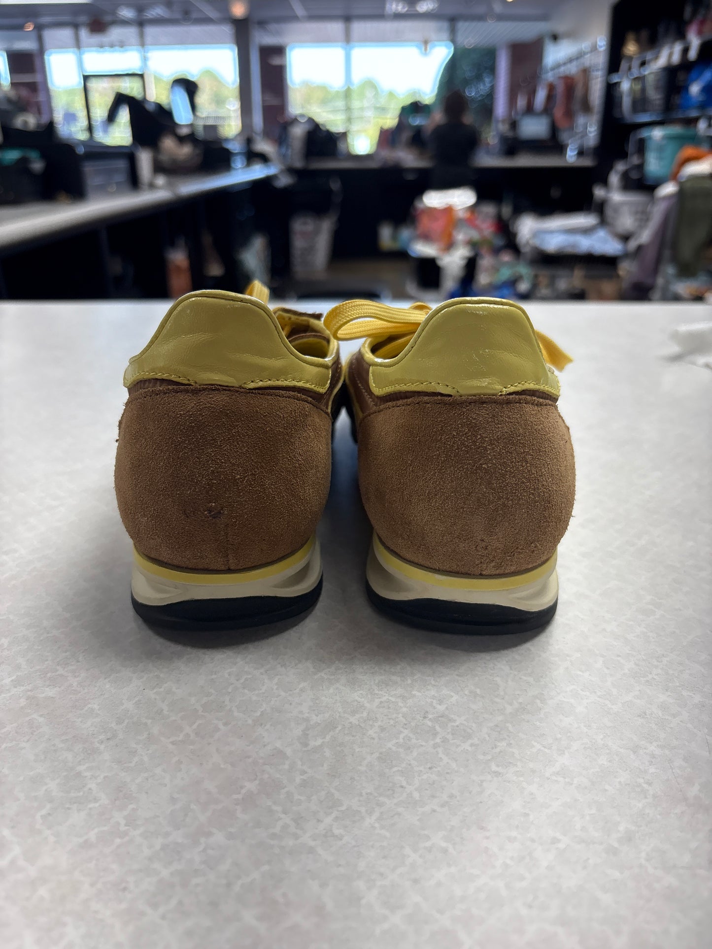 Shoes Sneakers By Jeffrey Campbell In Brown & Yellow, Size:8.5