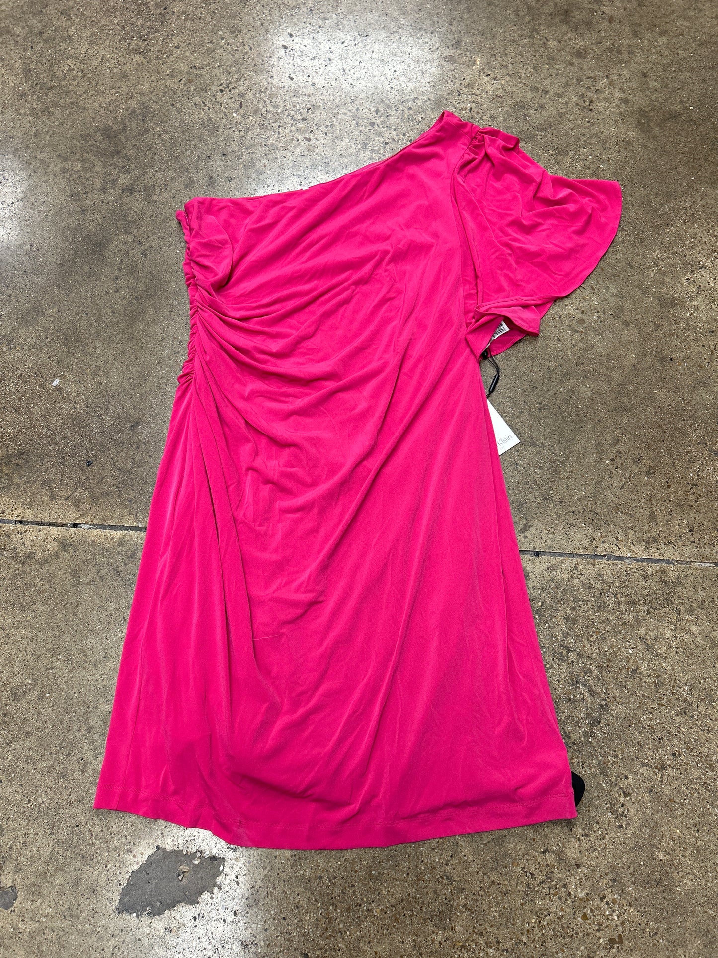 Dress Casual Short By Calvin Klein In Pink, Size:14