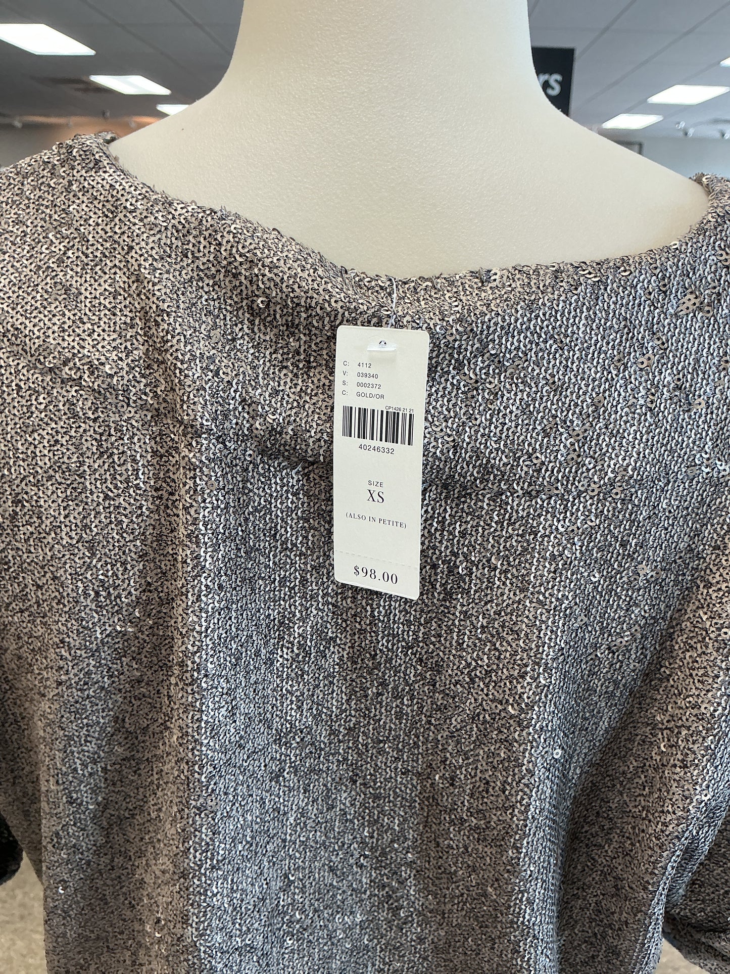 Top Ss By Deletta In Brown, Size:Xs