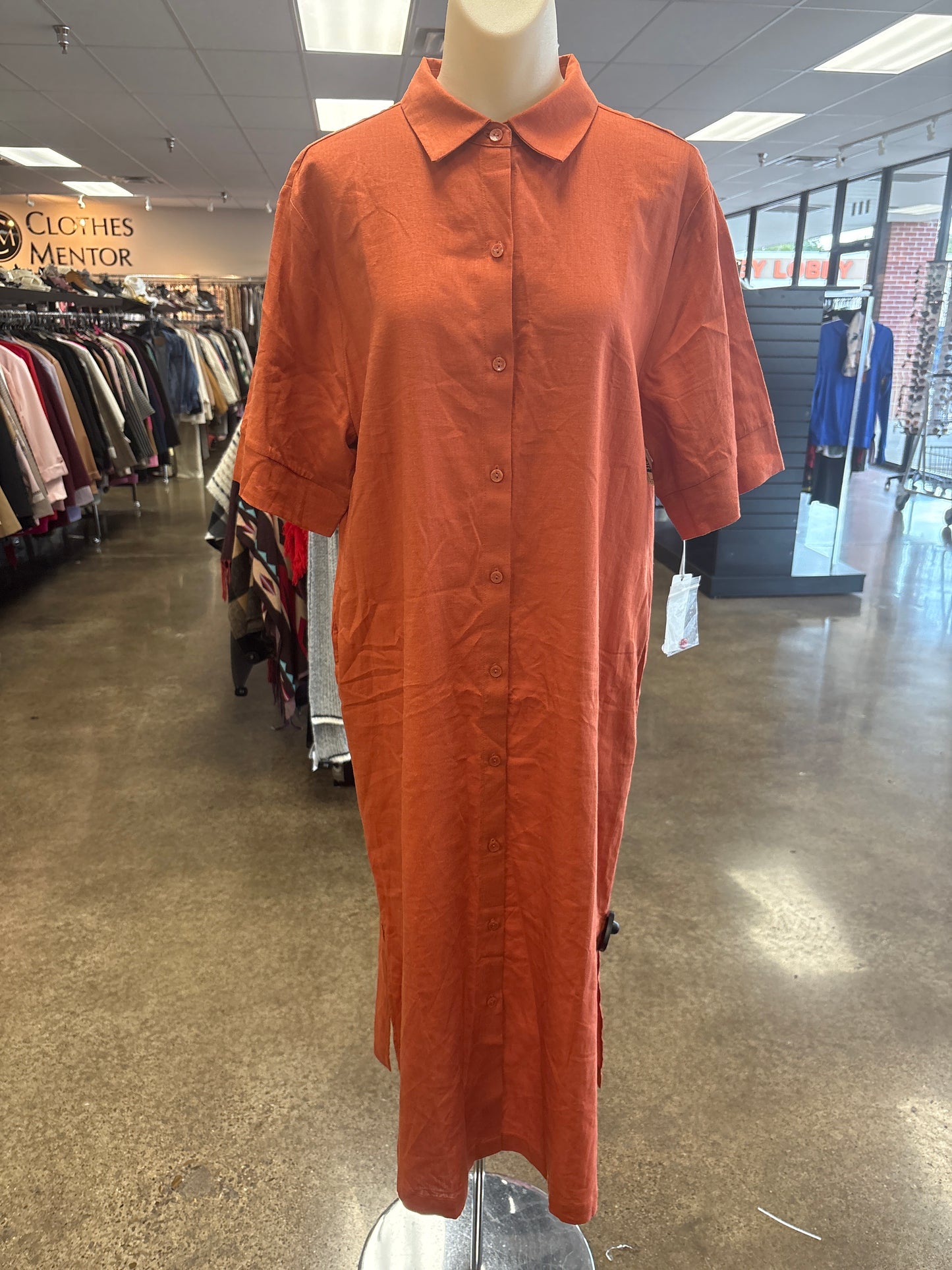 Dress Casual Maxi By Clothes Mentor In Orange, Size:S