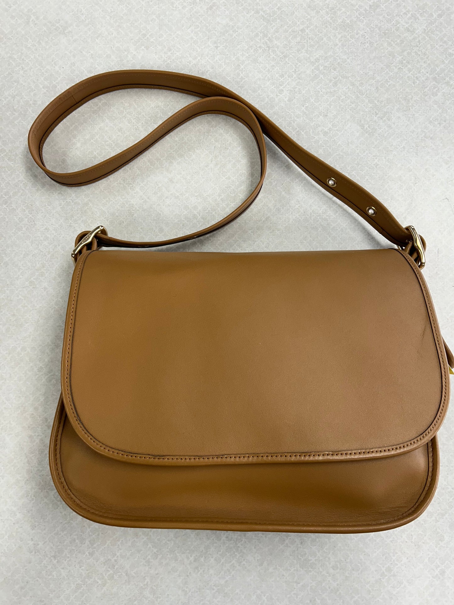 Crossbody Designer By Coach In Tan, Size:Medium