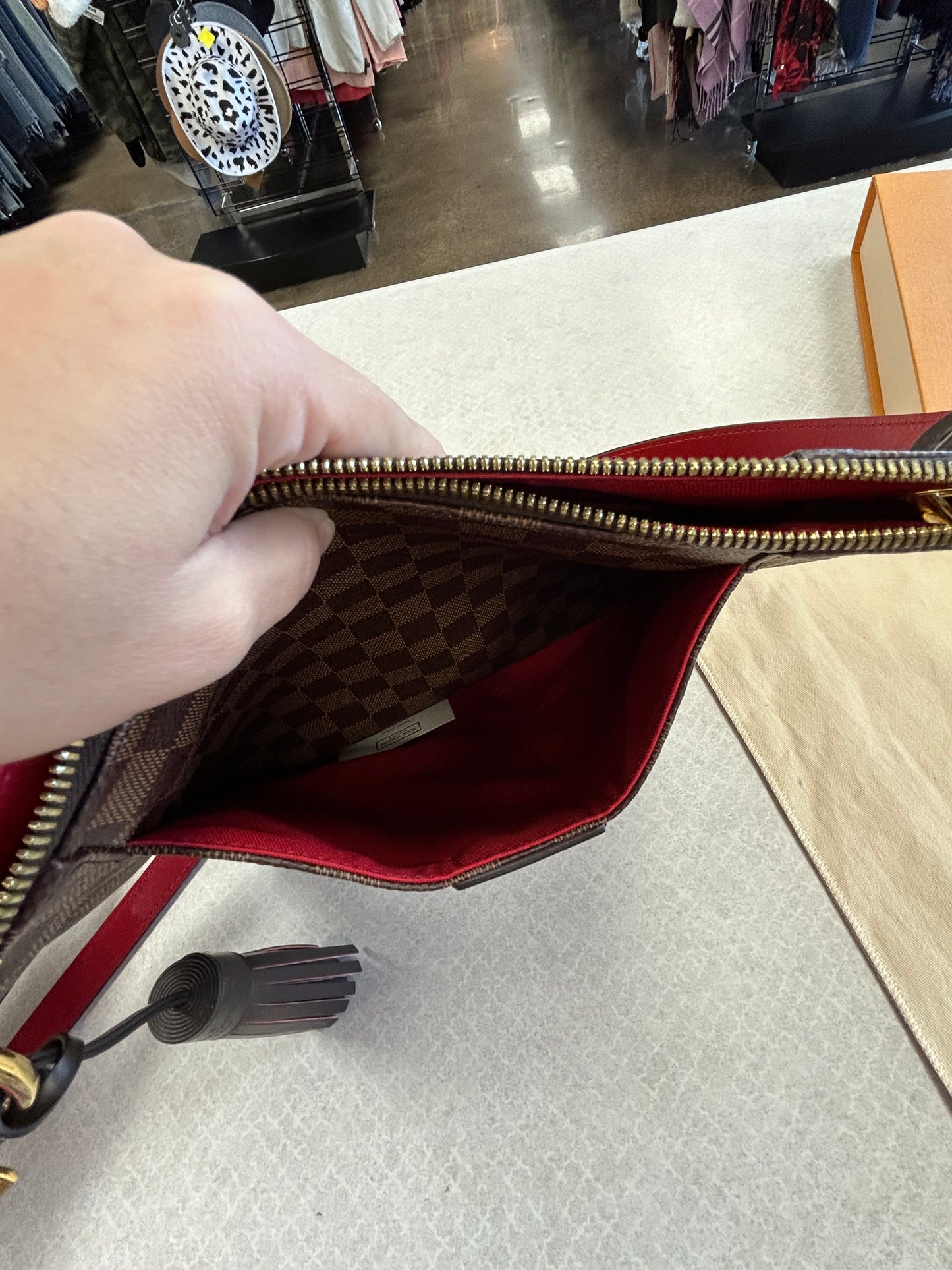 Crossbody Luxury Designer By Louis Vuitton In Brown, Size:Medium