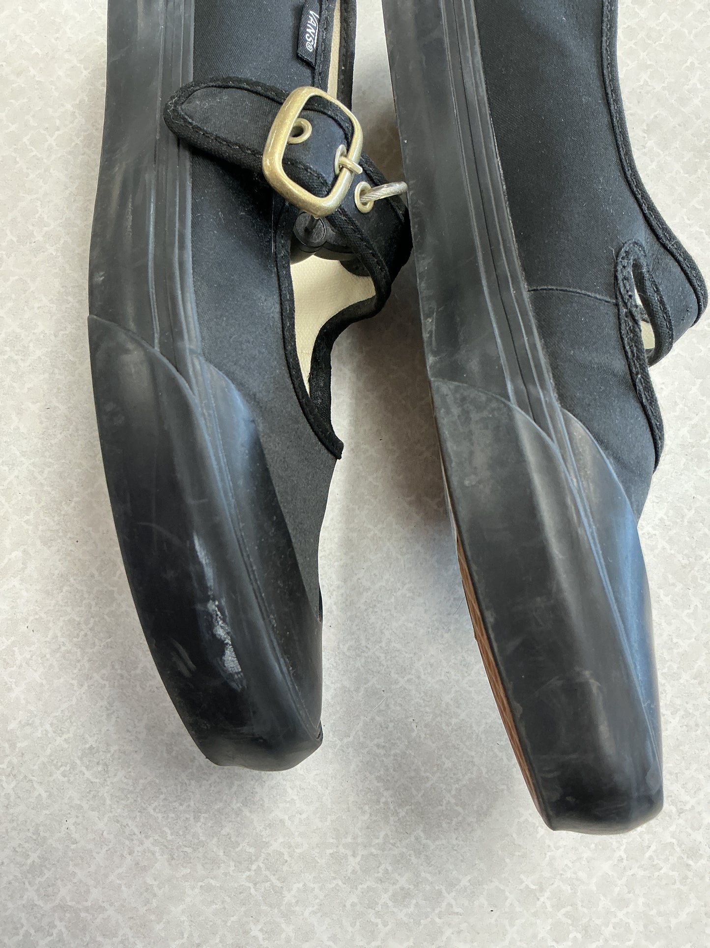 Shoes Flats By Vans In Black, Size:8.5