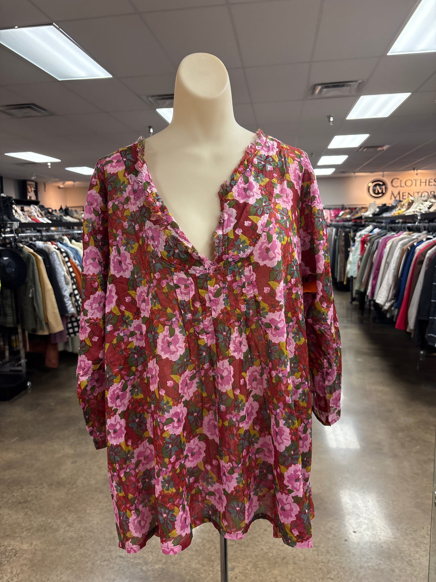 Top Ls By Natural Life In Floral Print, Size:L