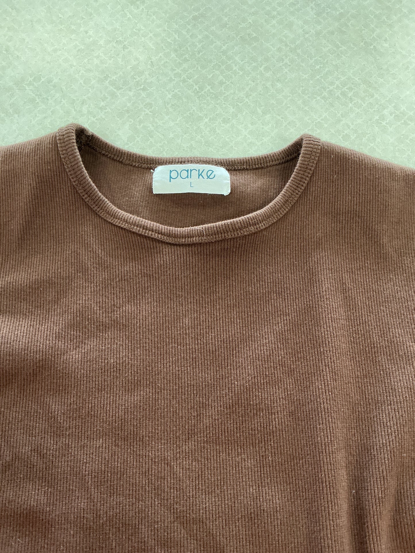 Top Ss By PARKE In Brown, Size:L