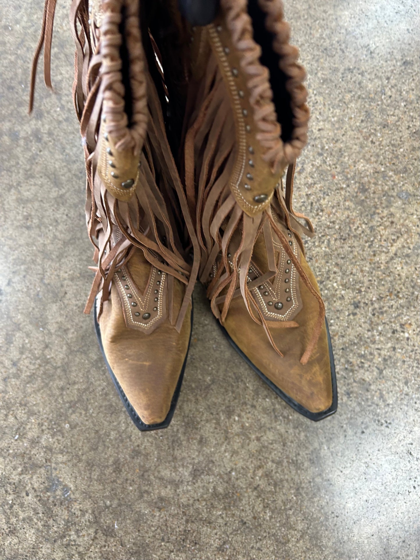 Boots Western By Clothes Mentor In Brown, Size:11