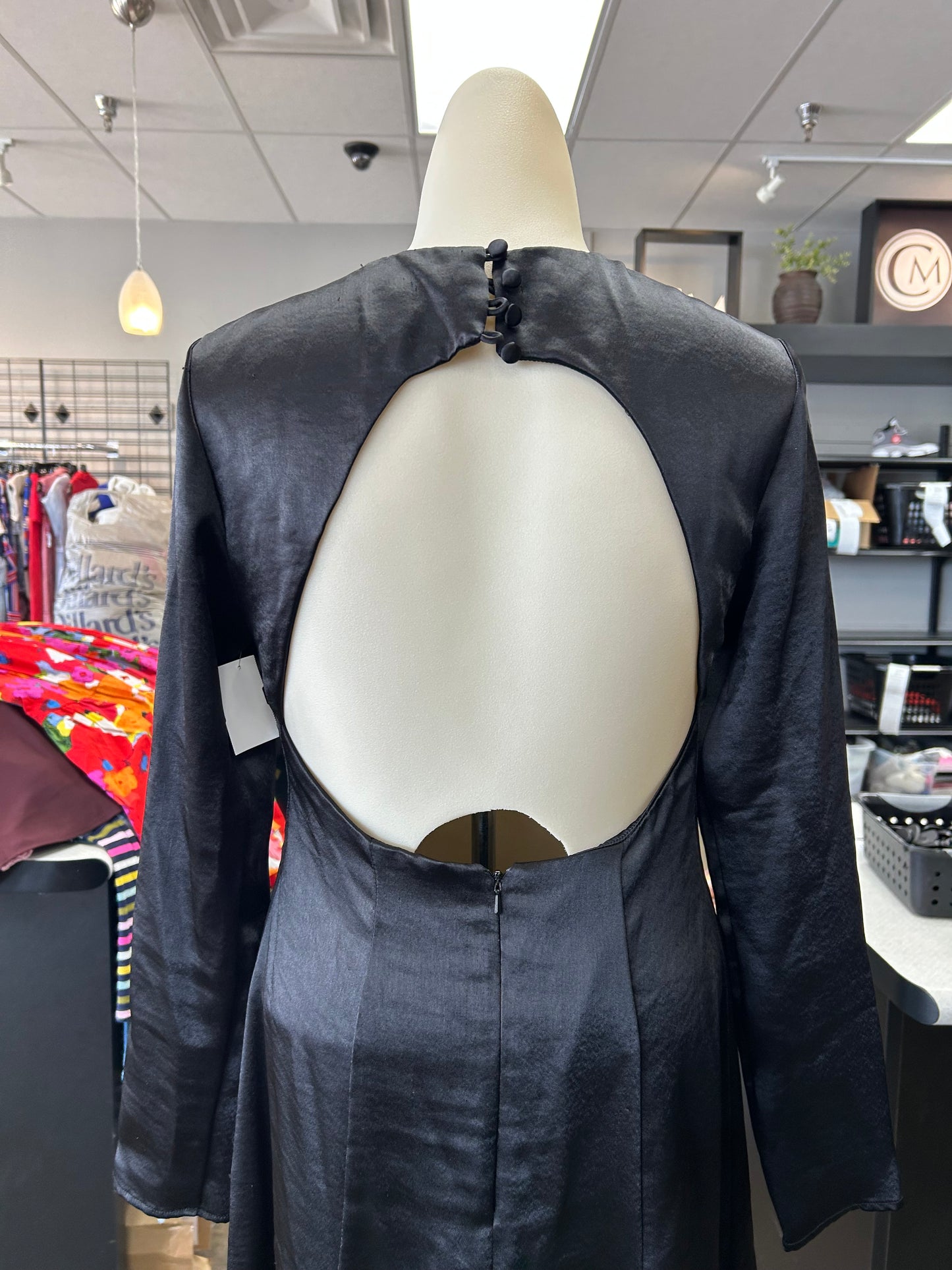 Dress Party Long By Topshop In Black, Size:4