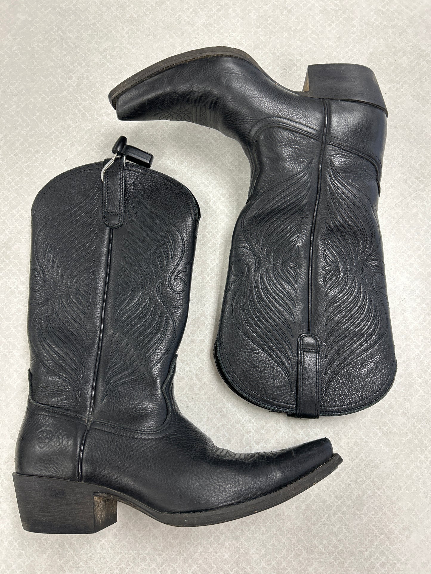 Boots Western By Ariat In Black, Size:9