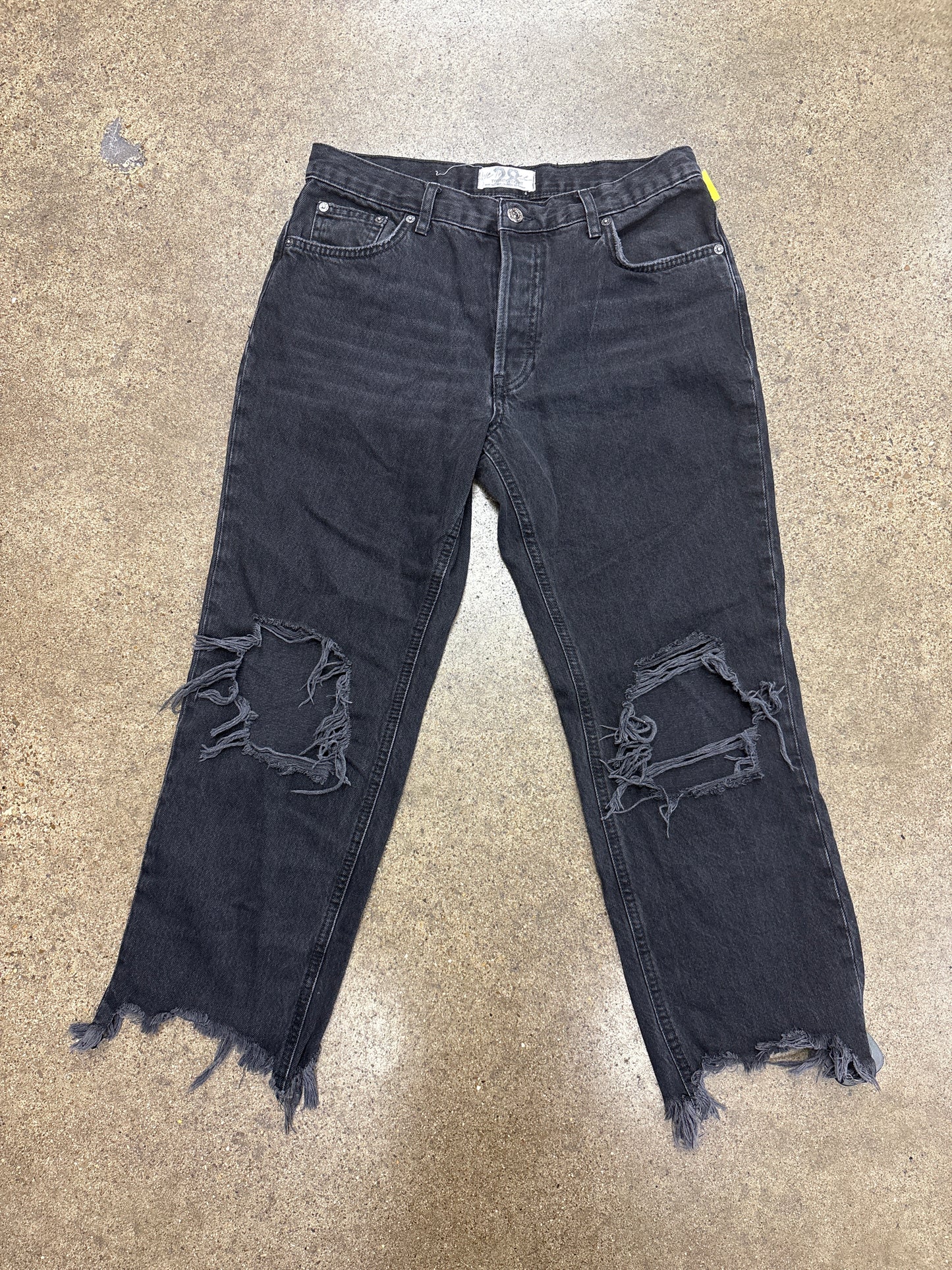 Jeans Boyfriend By We The Free In Black Denim, Size:6