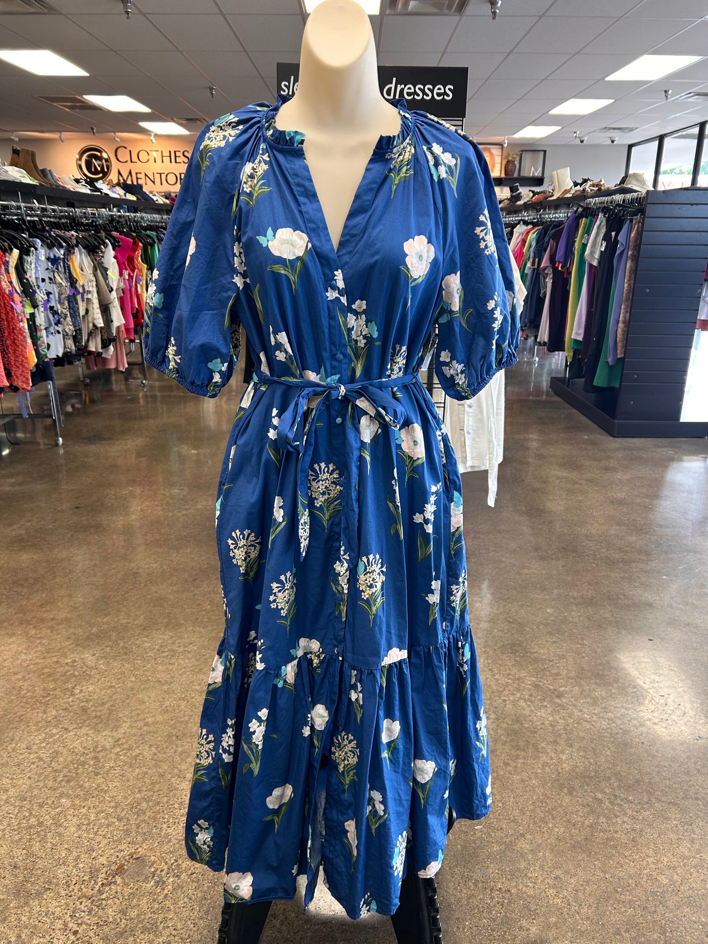 Dress Casual Maxi By Sugar Lips In Blue, Size:L