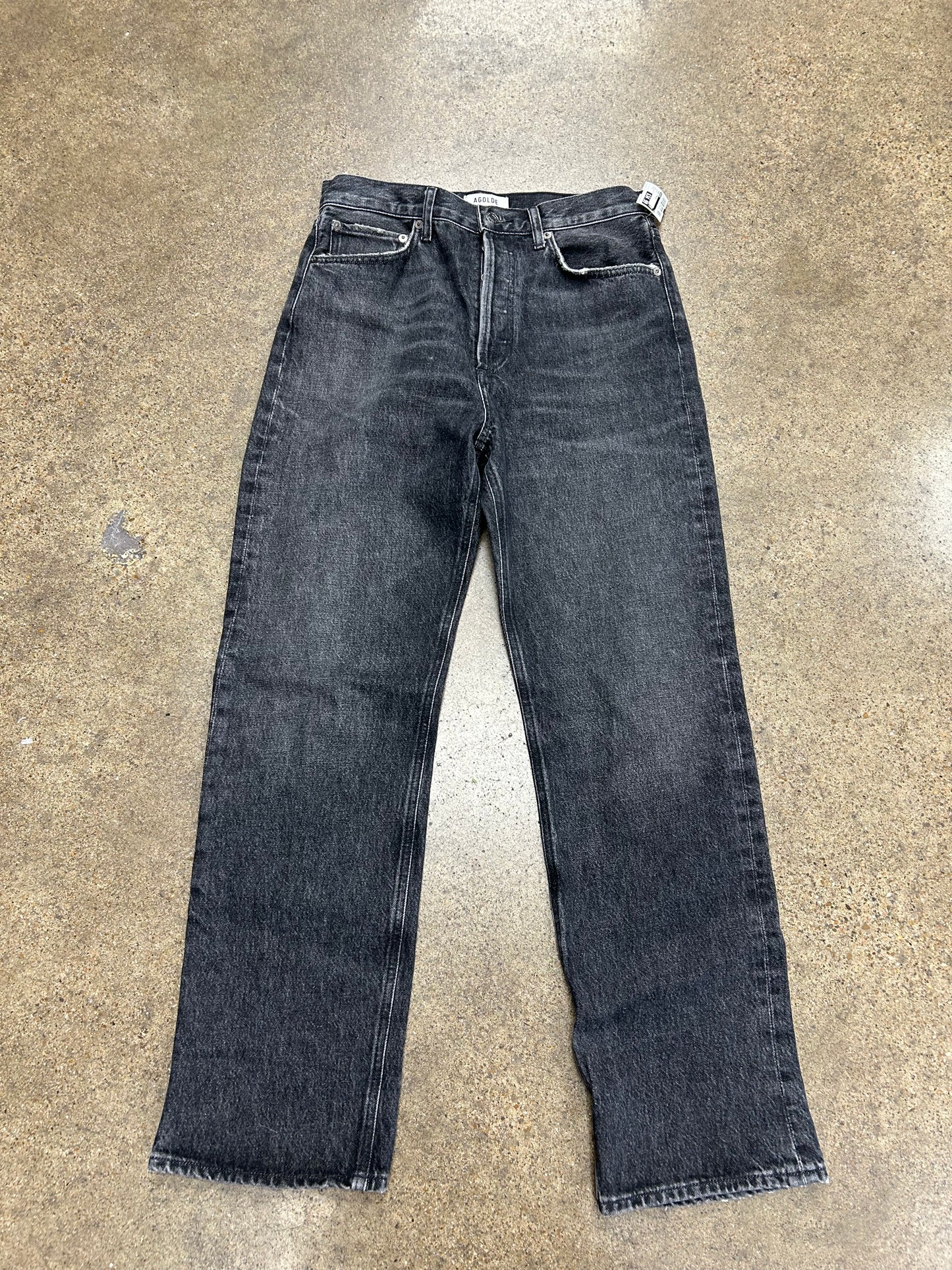 Jeans Straight By Agolde In Black, Size:2