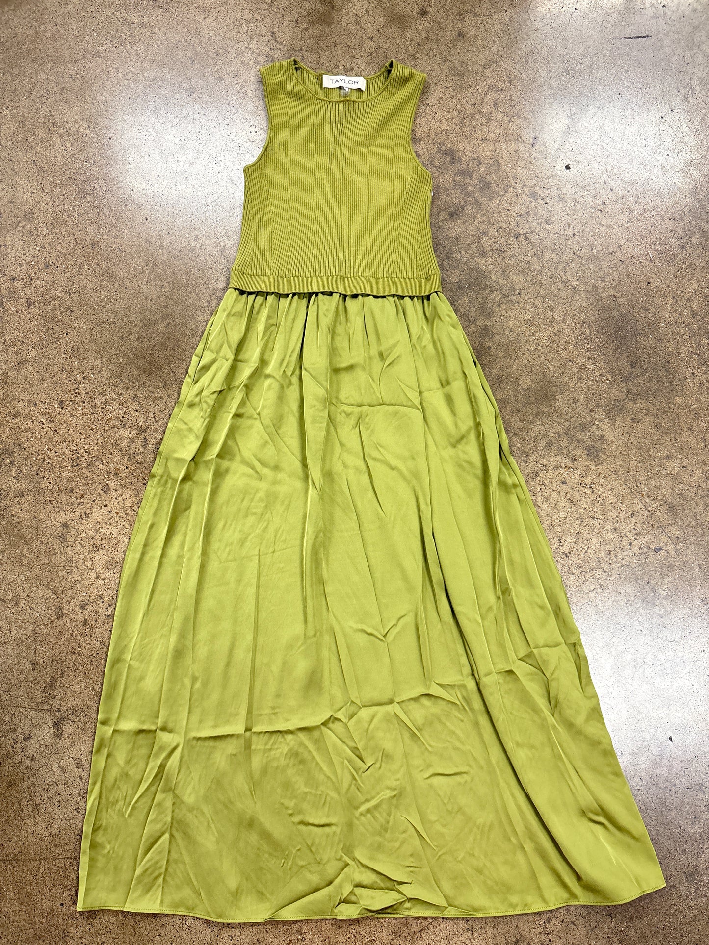 Dress Casual Maxi By Taylor In Green, Size:M