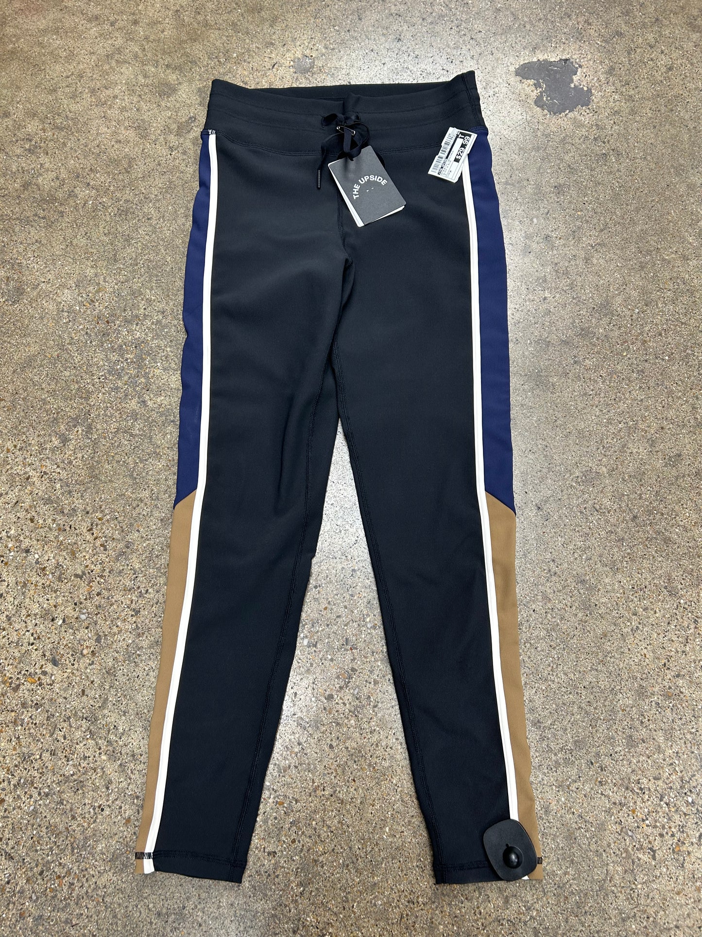 Athletic Leggings By The Upside In Black & Blue, Size:M