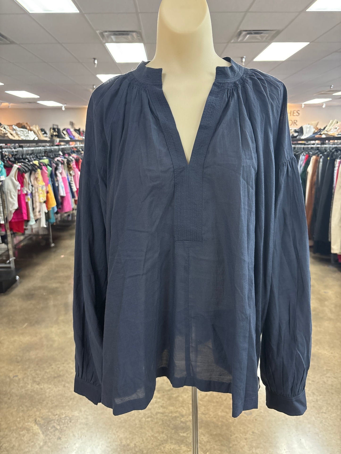 Top Ls By Madewell In Navy, Size:Xl