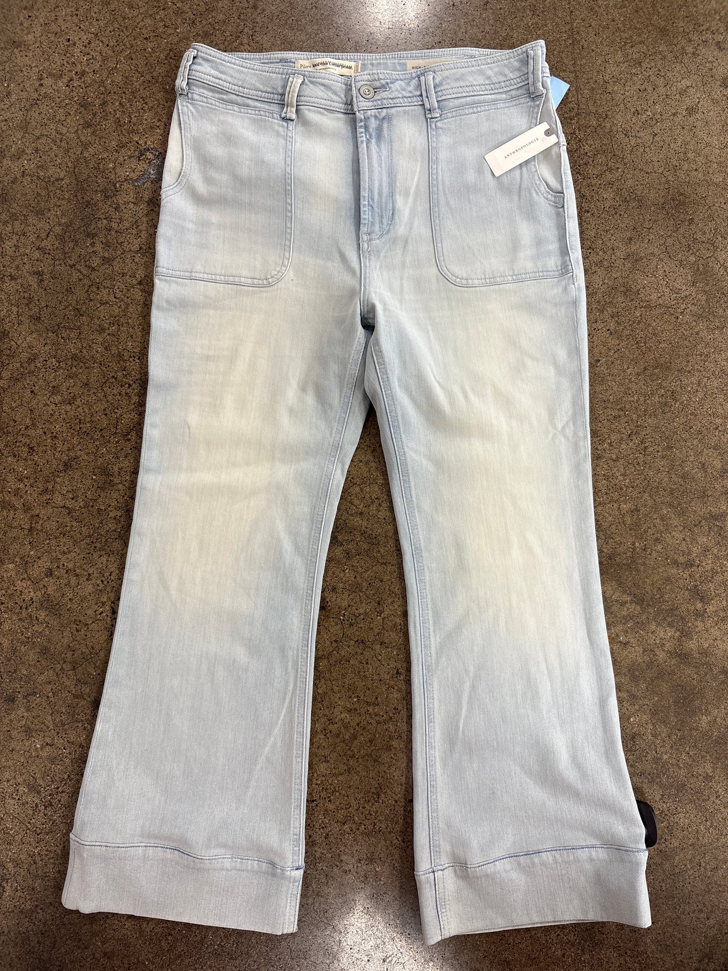 Jeans Boot Cut By Pilcro In Blue Denim, Size:12