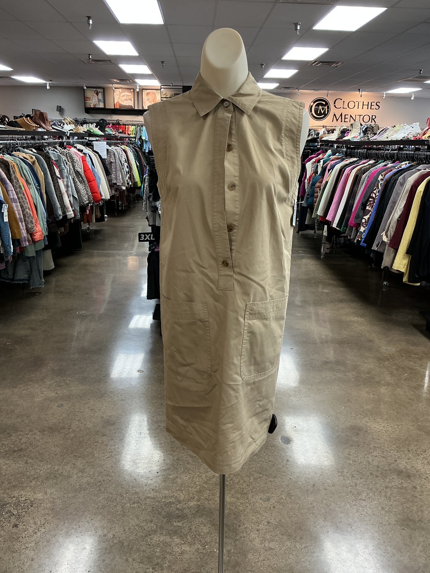 Dress Work By Drew In Tan, Size:Xs