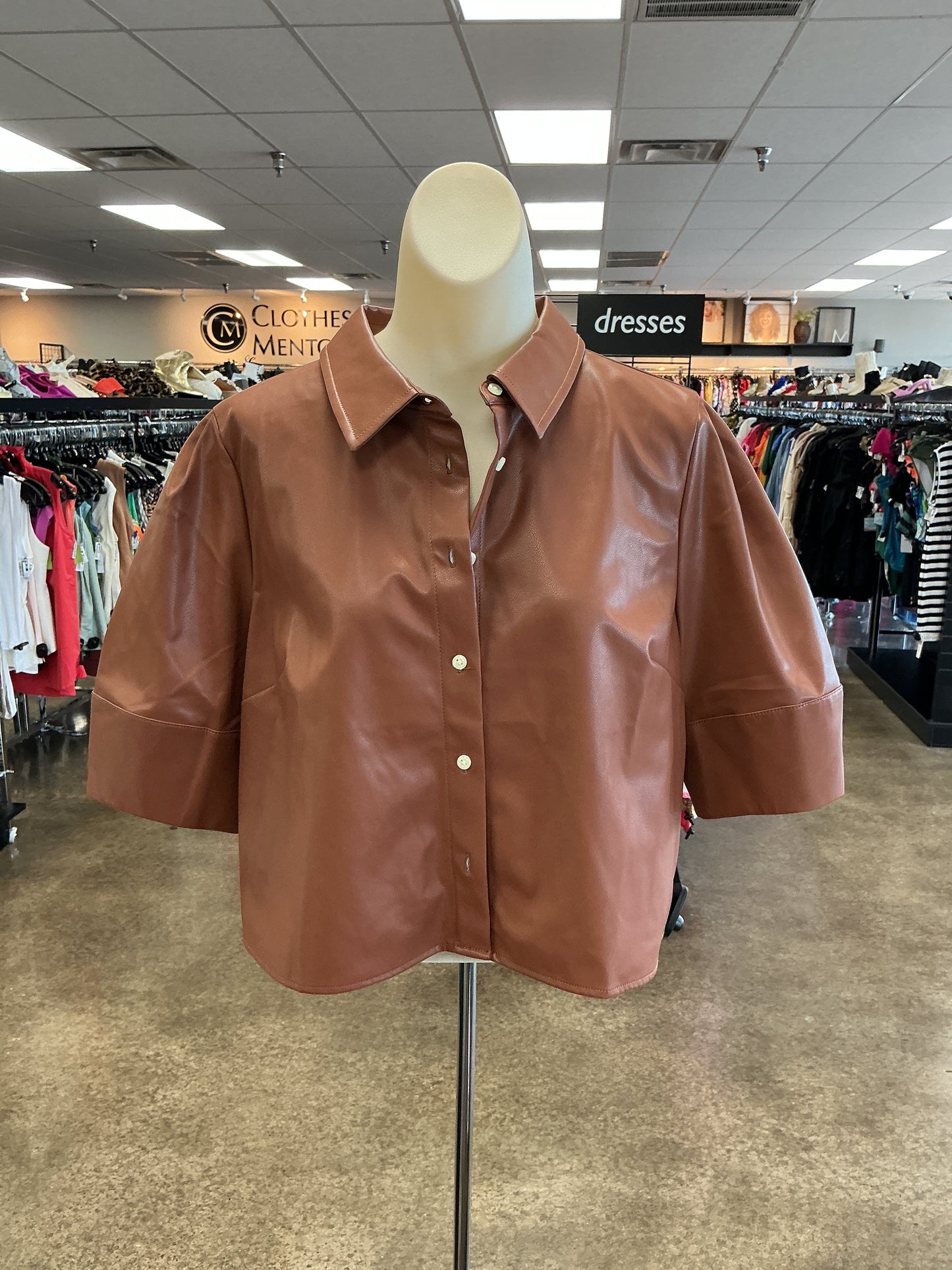 Top Ss By Maeve In Brown, Size:M
