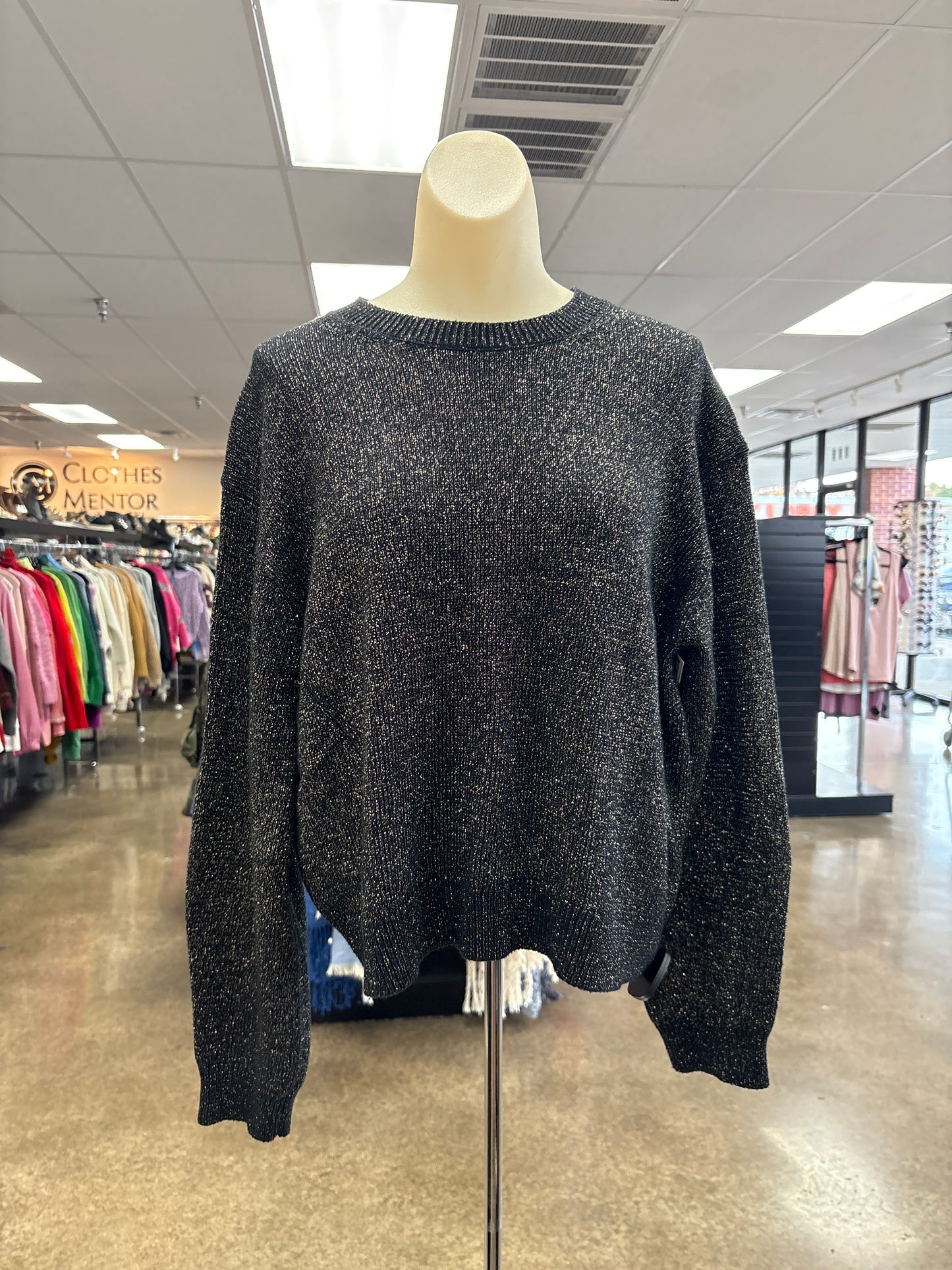 Sweater By Velvet In Black & Gold, Size:S