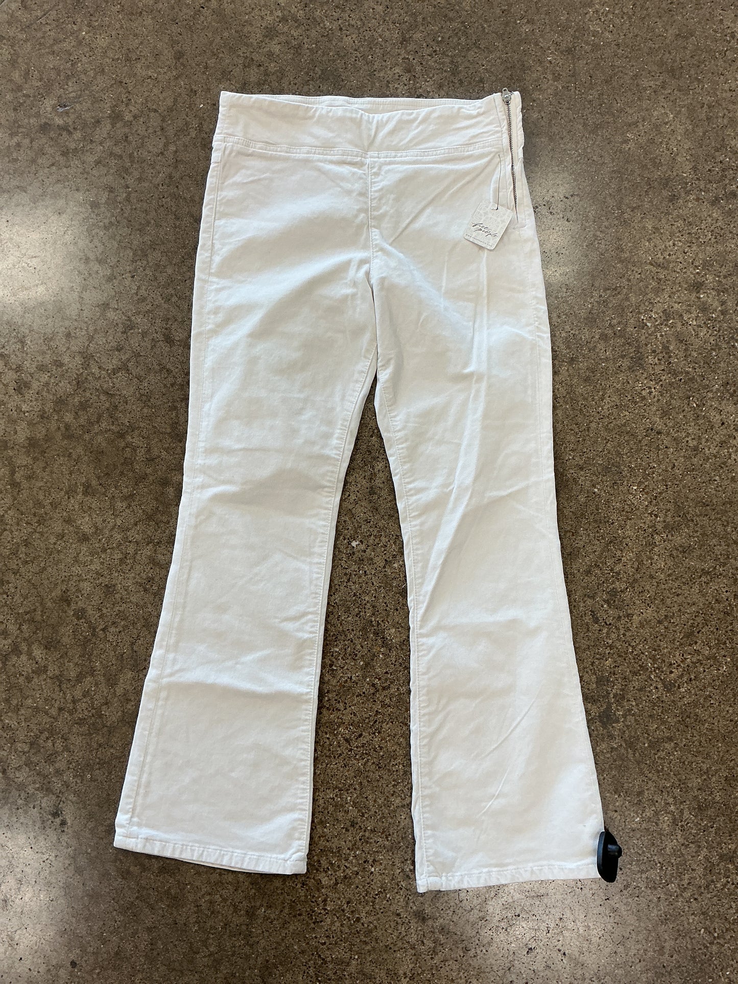 Jeans Flared By Free People In White, Size:S