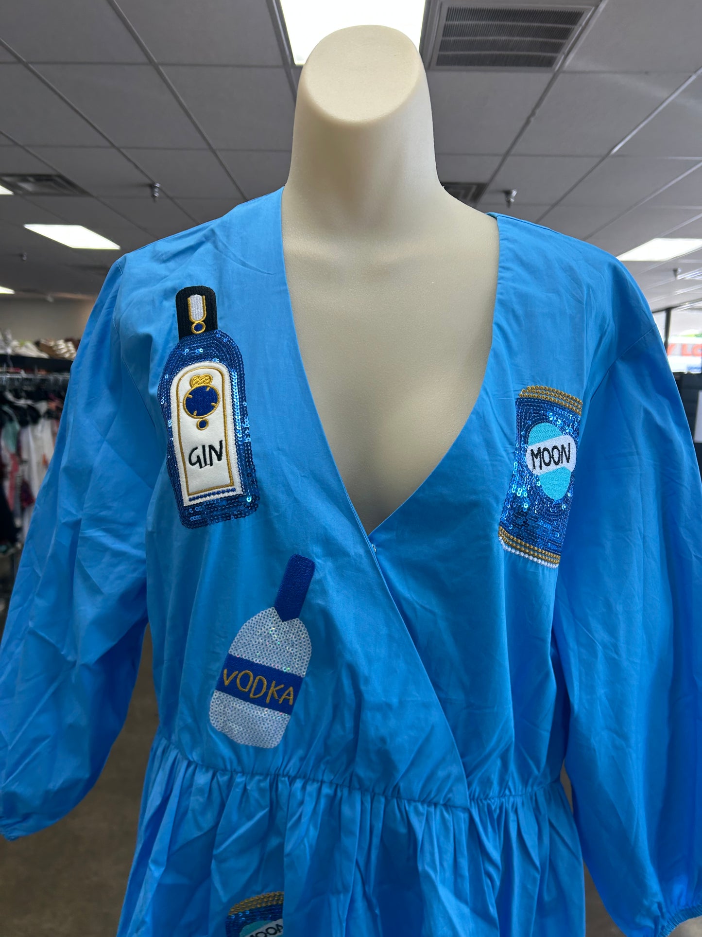 Dress Casual Short By Clothes Mentor In Blue, Size:Xl