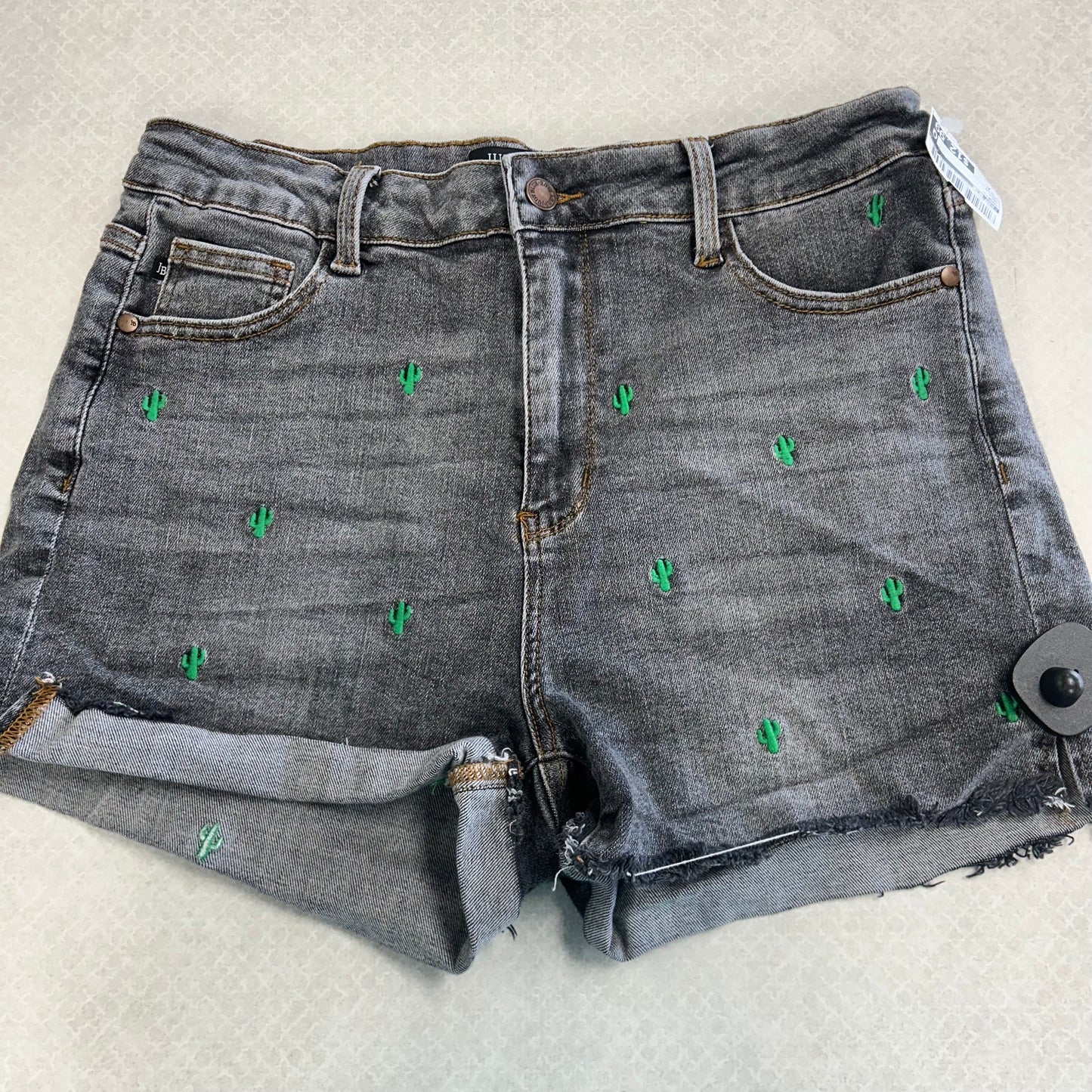 Shorts By Judy Blue In Grey, Size:Xl