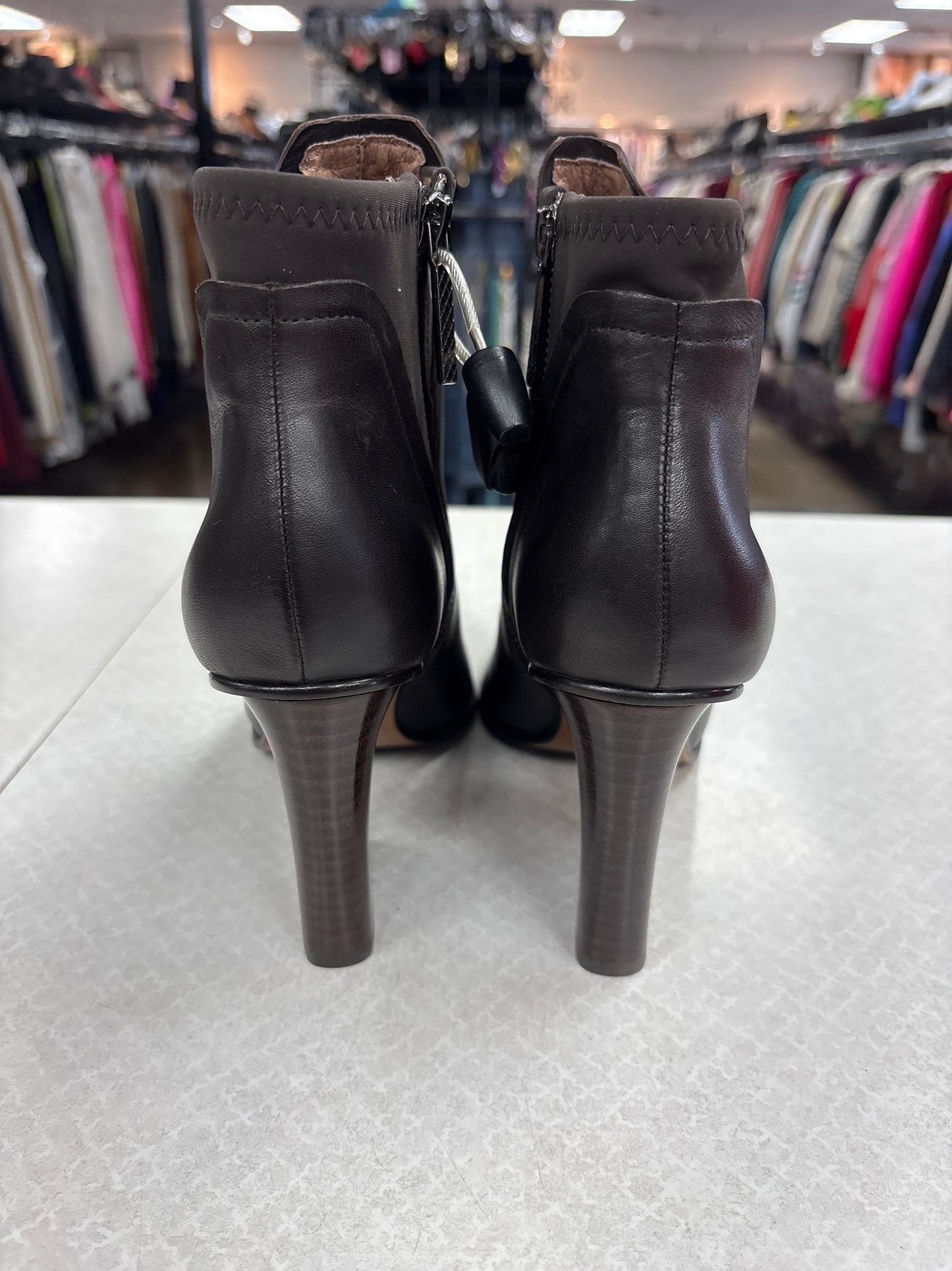 Boots Ankle Heels By Donald Pliner In Brown, Size:7.5