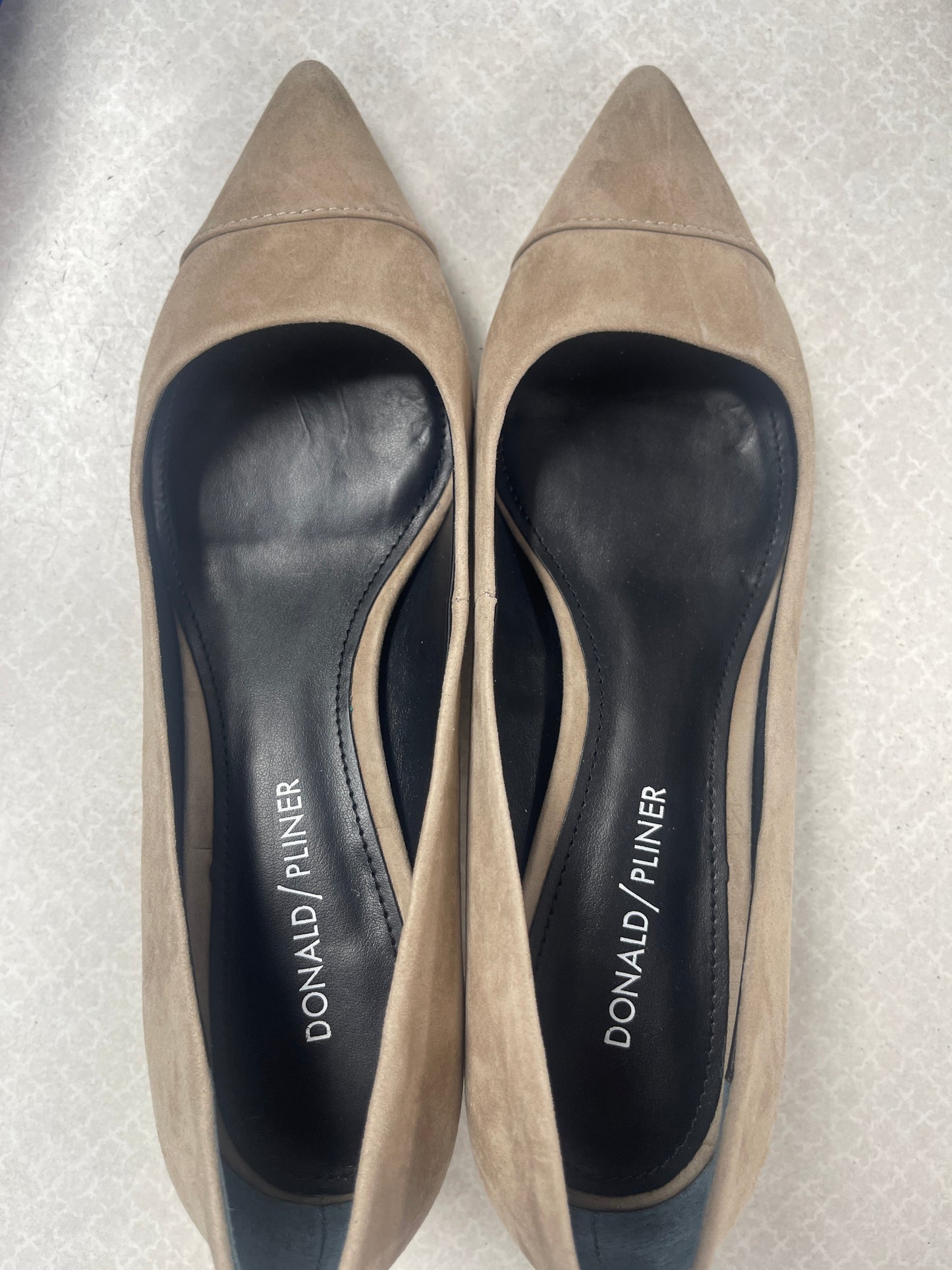 Shoes Heels Kitten By Donald Pliner In Taupe, Size:7.5