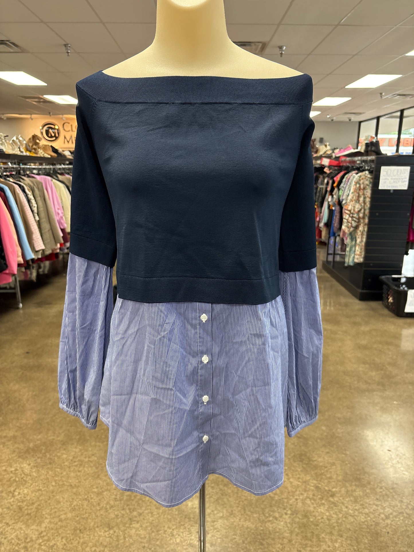 Top Ls By Trouve In Blue, Size:Xl