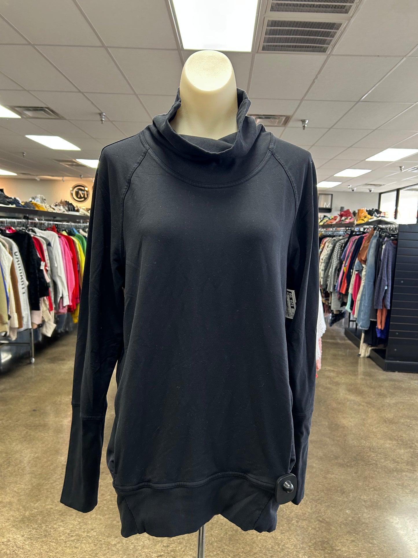 Athletic Sweatshirt Collar By Lululemon In Black, Size:10