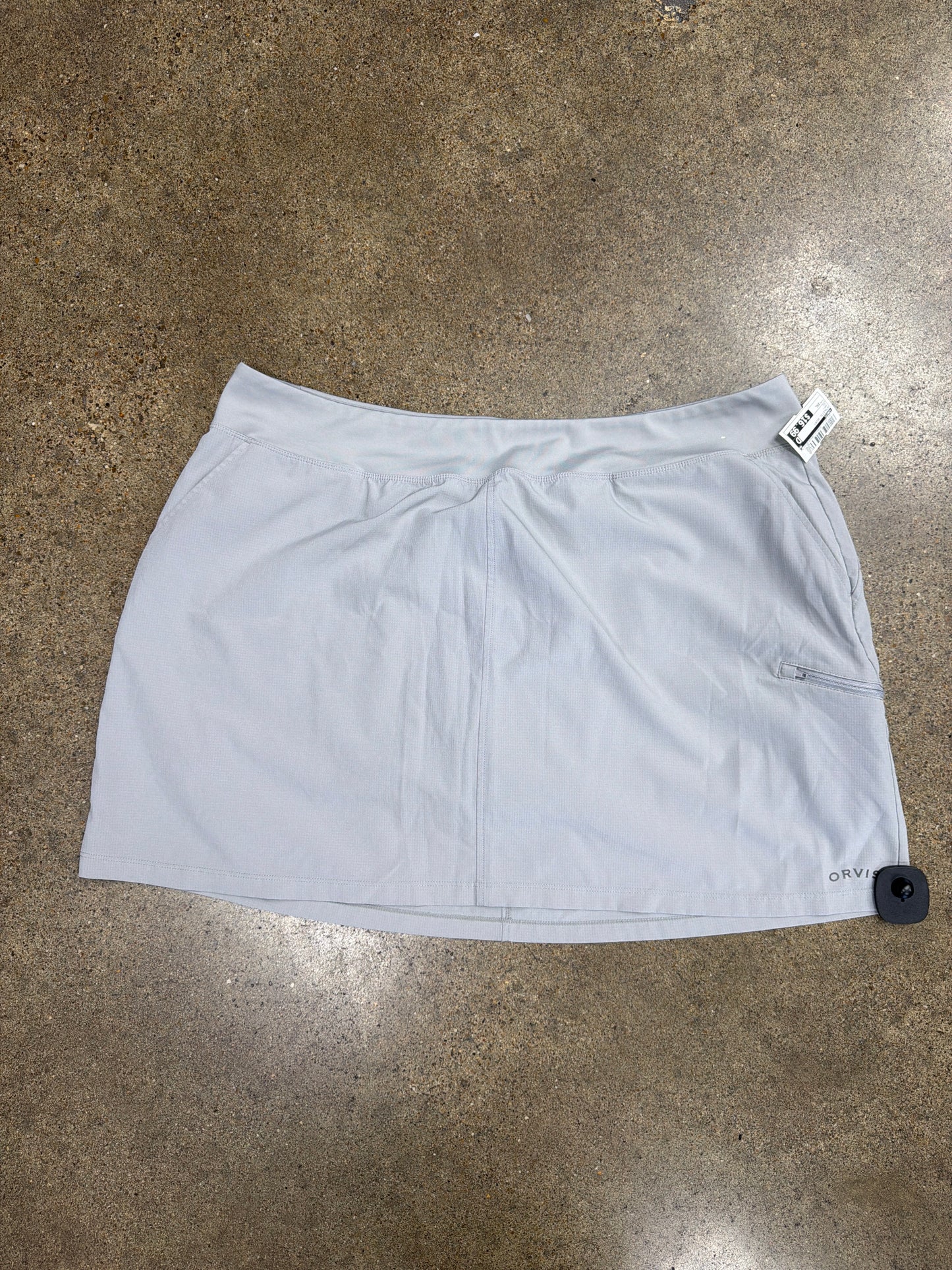 Athletic Skort By Orvis In Grey, Size:Xxl