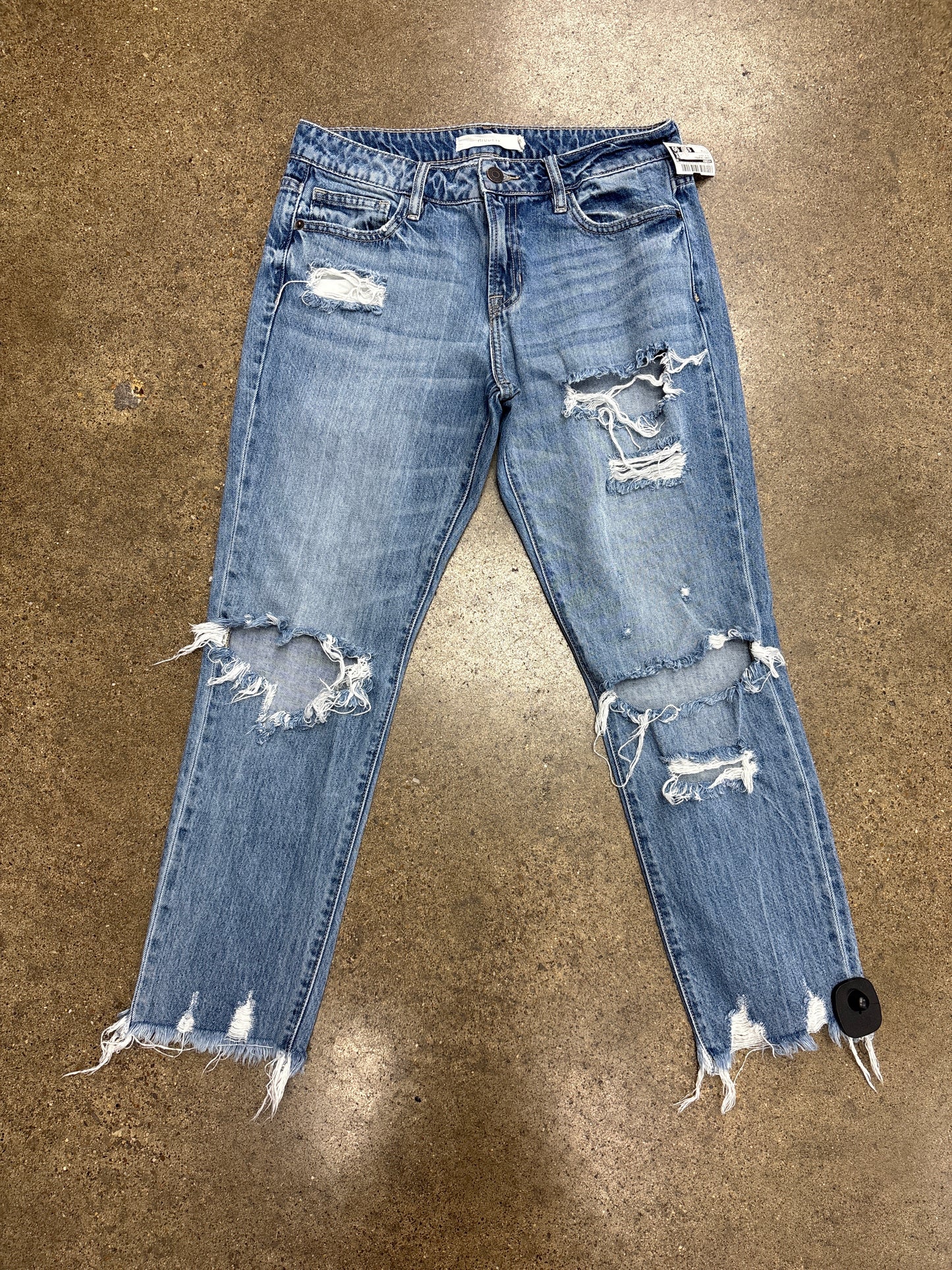 Jeans Cropped By Hidden In Blue Denim, Size:4