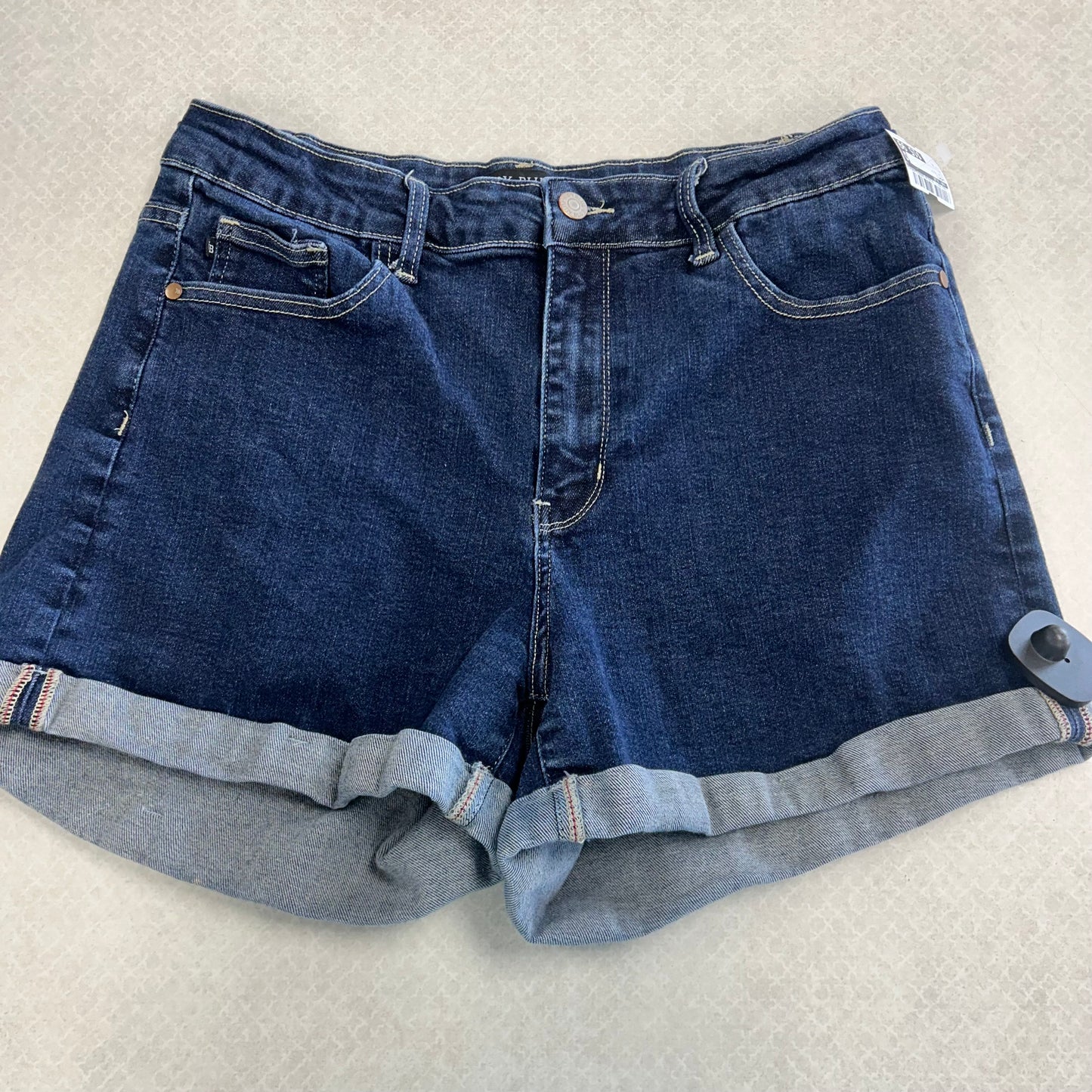 Shorts By Judy Blue In Blue Denim, Size:Xl