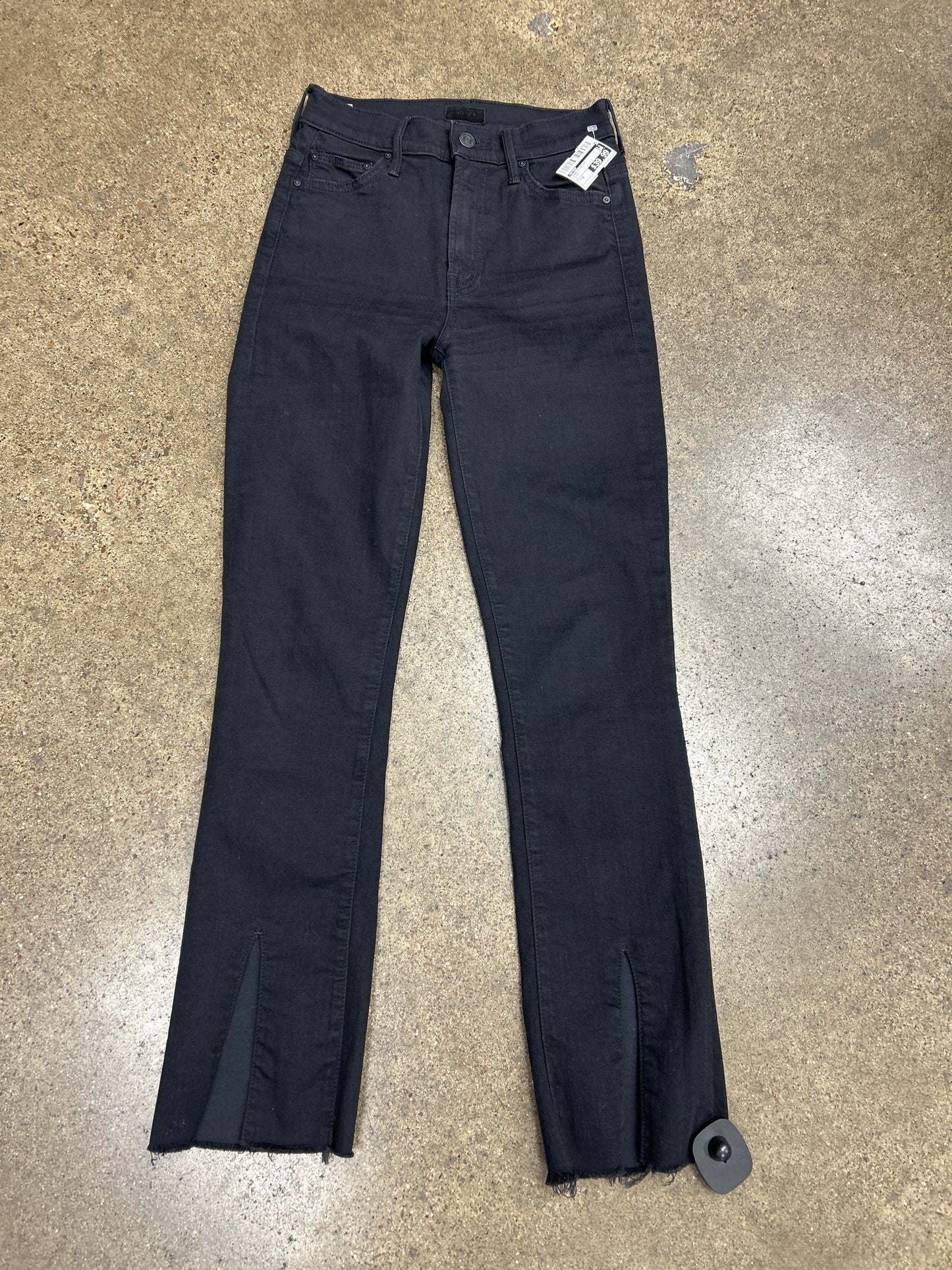 Jeans Straight By Mother In Black, Size:0