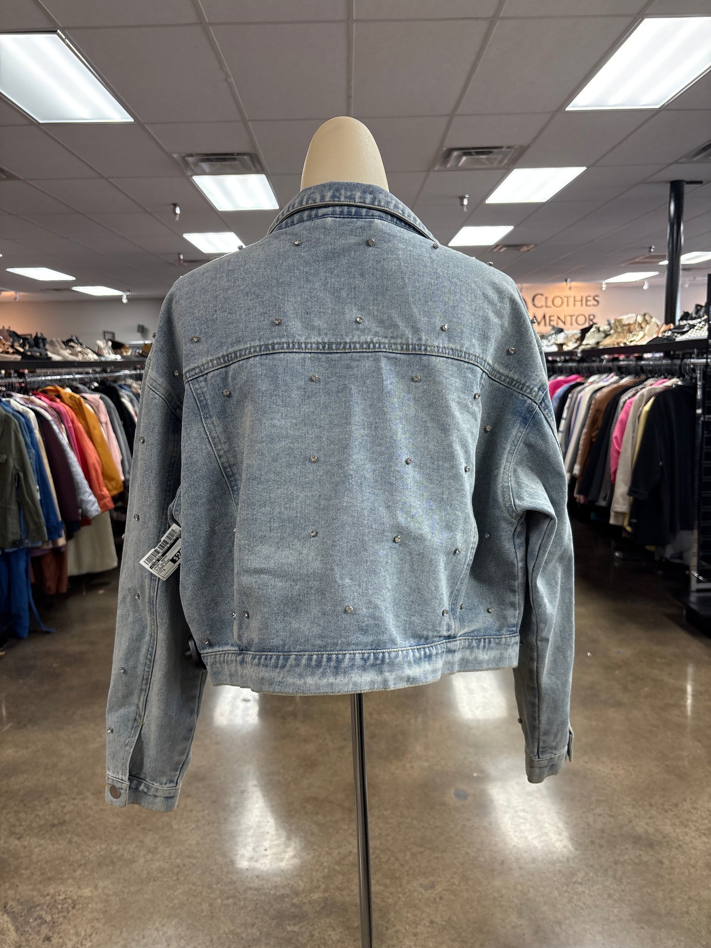 Jacket Denim By Cloud Ten In Blue Denim, Size:S
