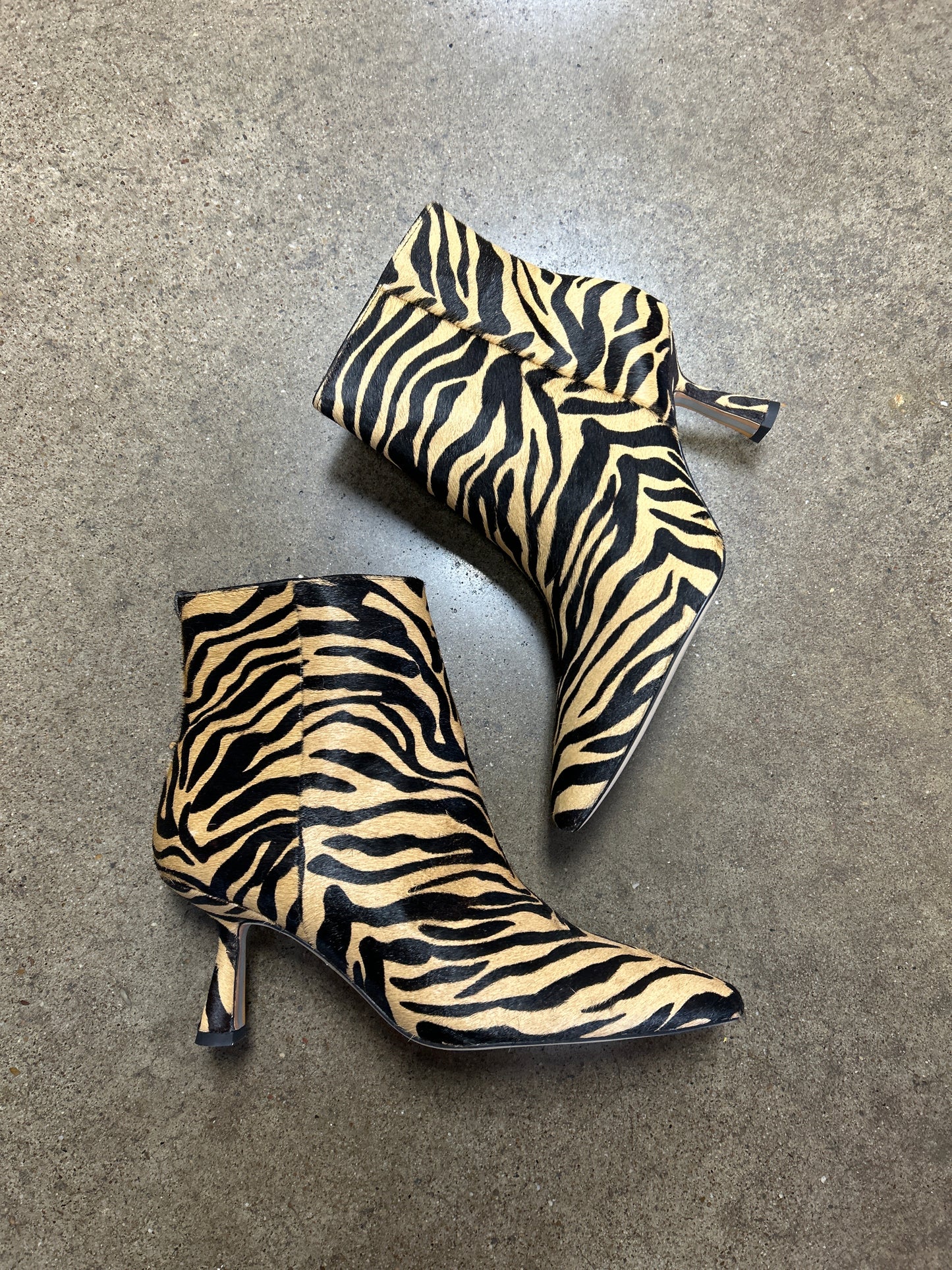 Boots Ankle Heels By Sam Edelman In Animal Print, Size:8