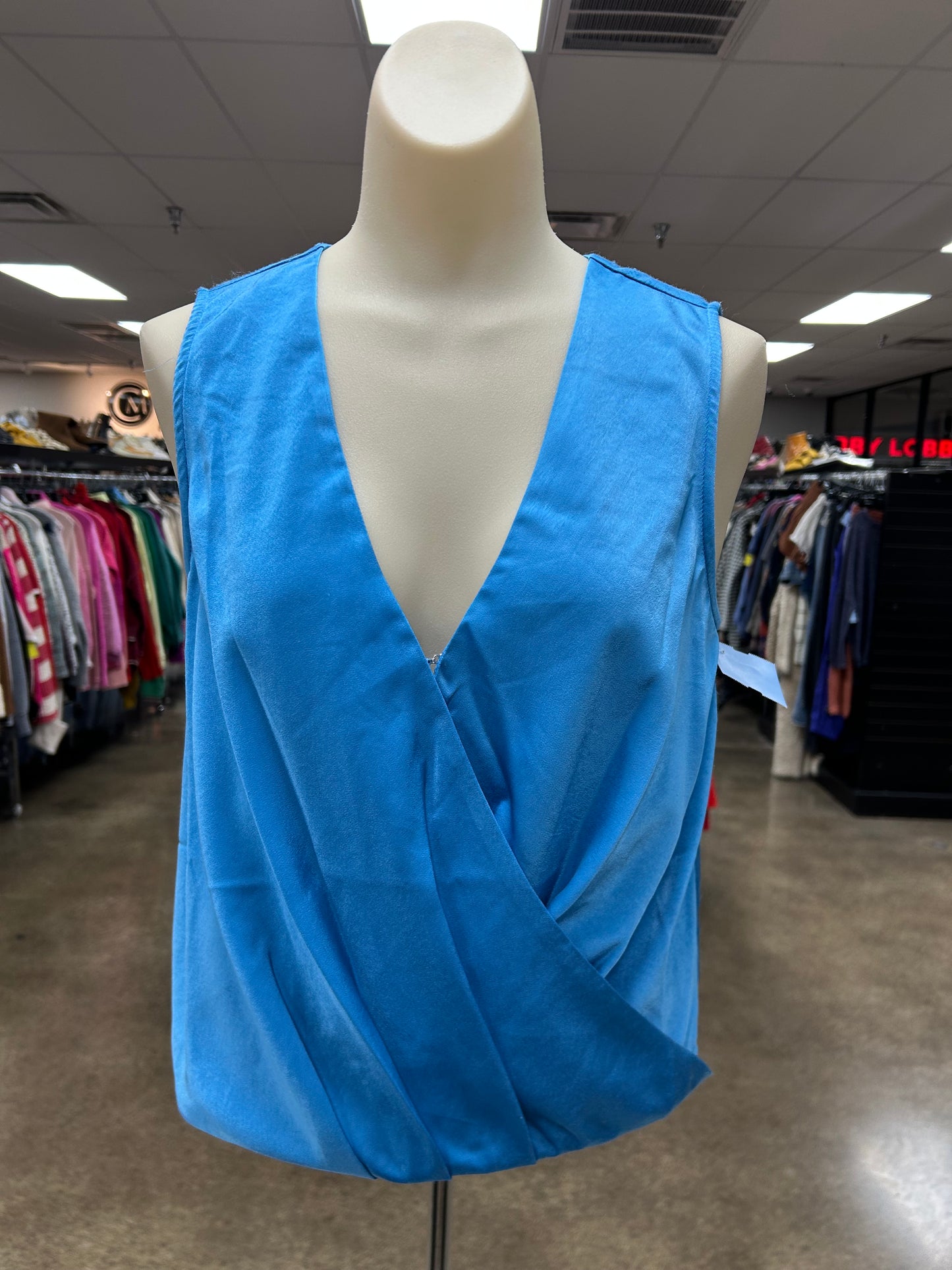 Top Sleeveless By Greylin In Blue, Size:S