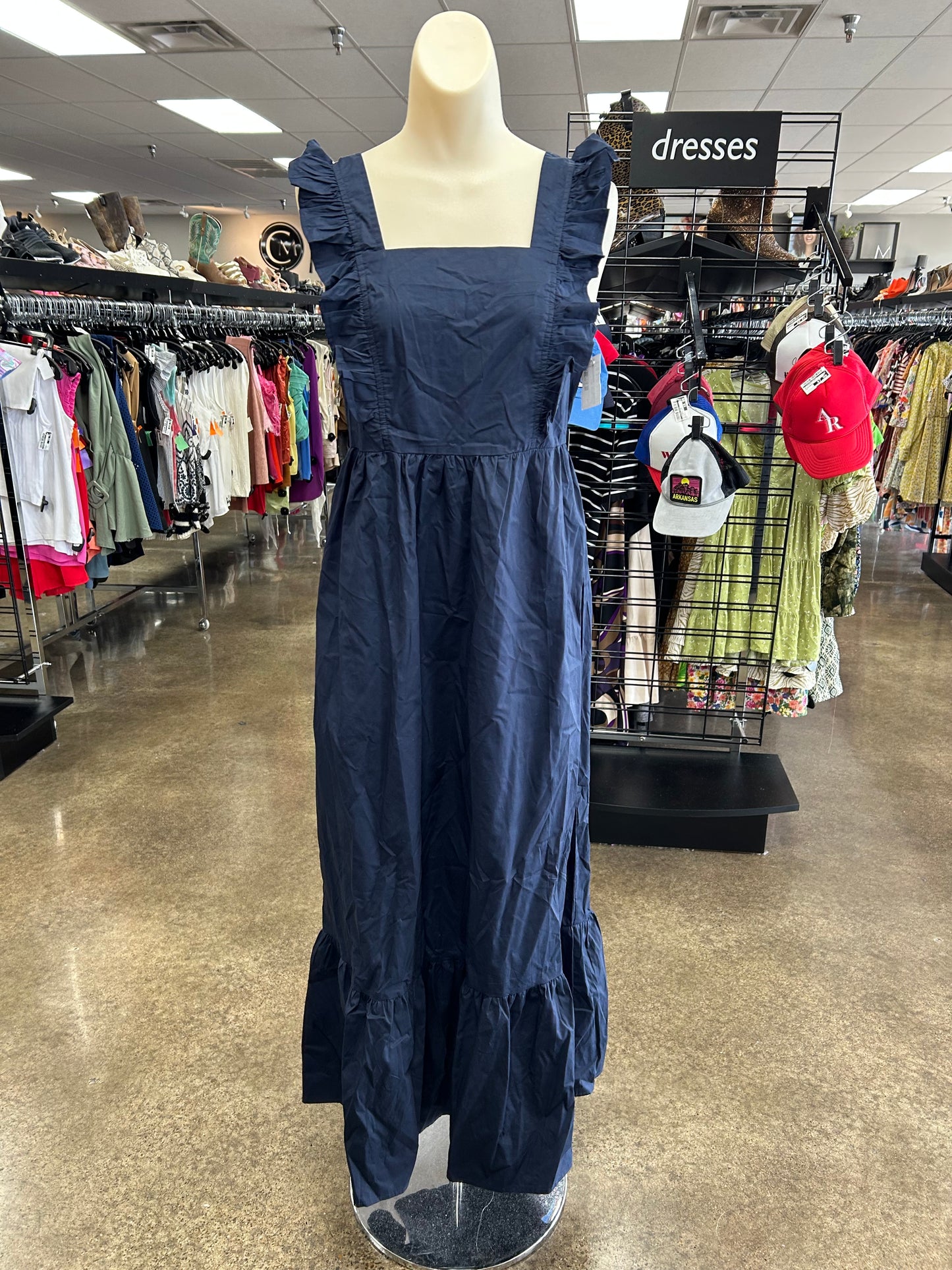 Dress Casual Maxi By Molly Bracken In Navy, Size:M