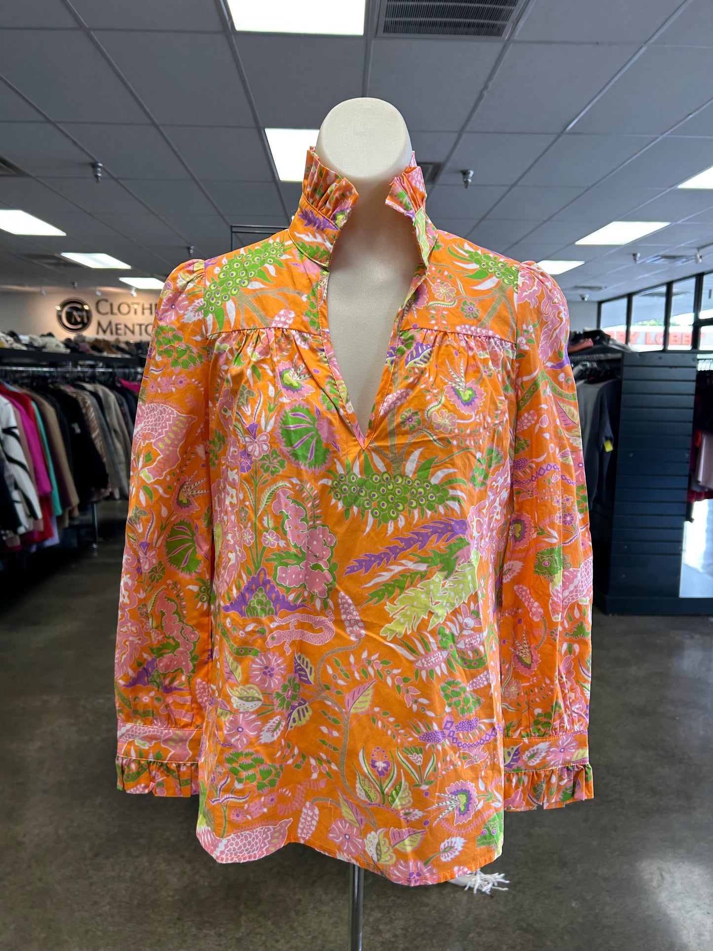 Top Ls By Clothes Mentor In Orange, Size:Xs