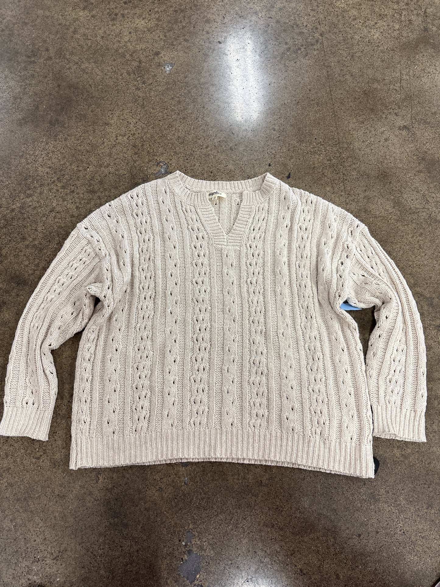 Sweater By Haptics In Tan, Size:3X