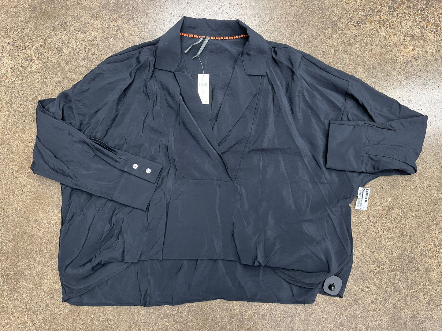 Top Ls By Anthropologie In Black, Size:Xl