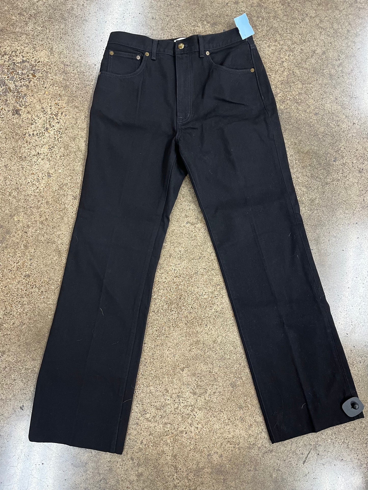 Jeans Wide Leg By Clothes Mentor In Black Denim, Size:6