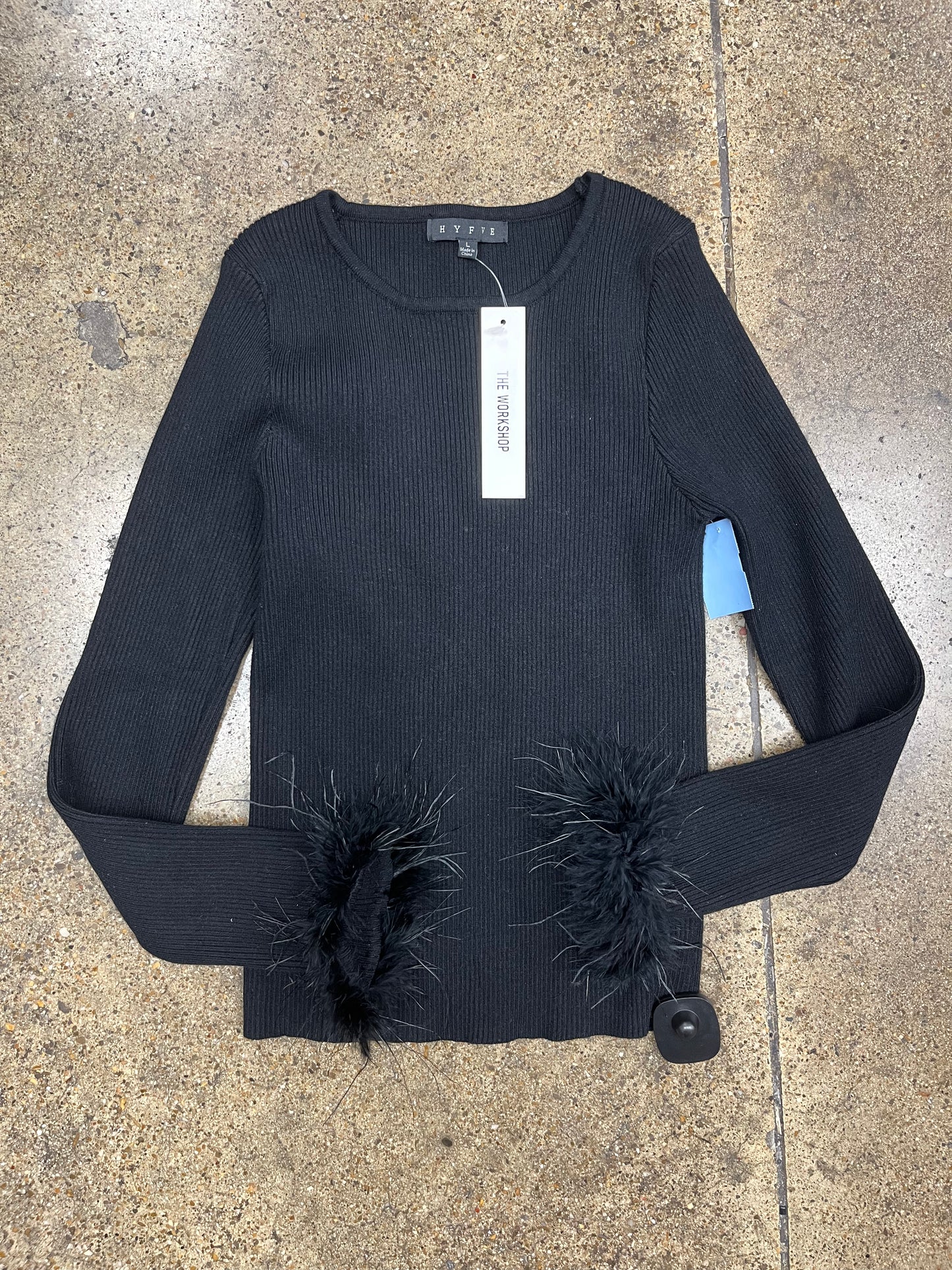 Top Ls By Hyfve In Black, Size:L