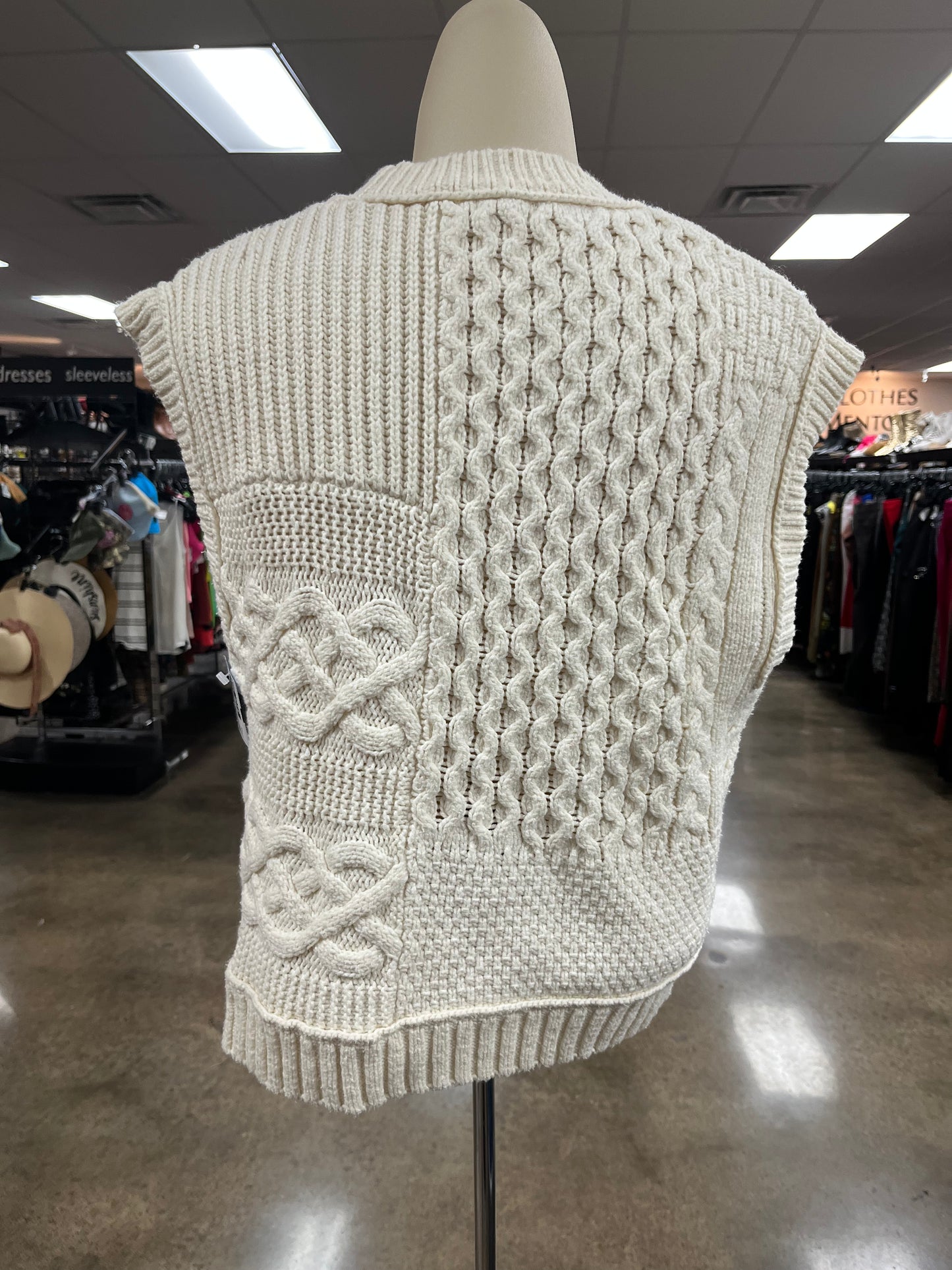 Vest Sweater By Madewell In Cream, Size:Xs