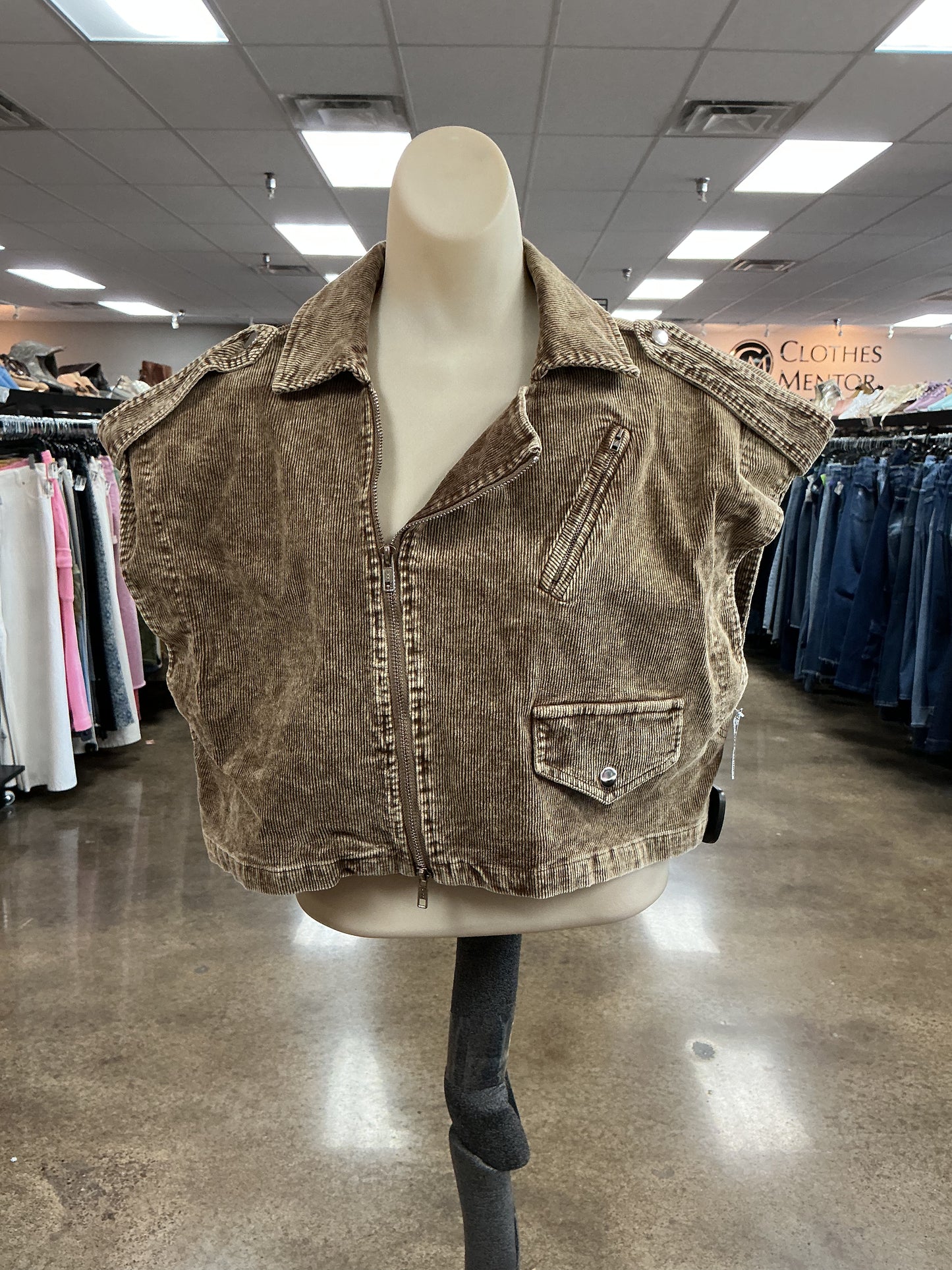 Vest Other By Akira In Tan, Size:Xl