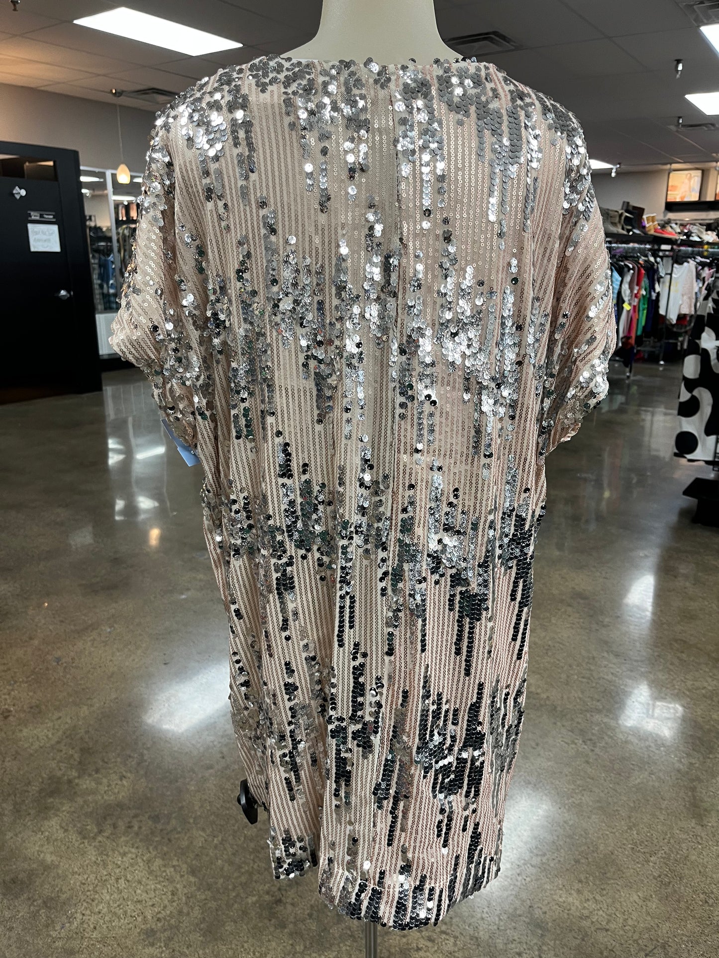 Dress Party Short By By Together In Cream & Silver, Size:M