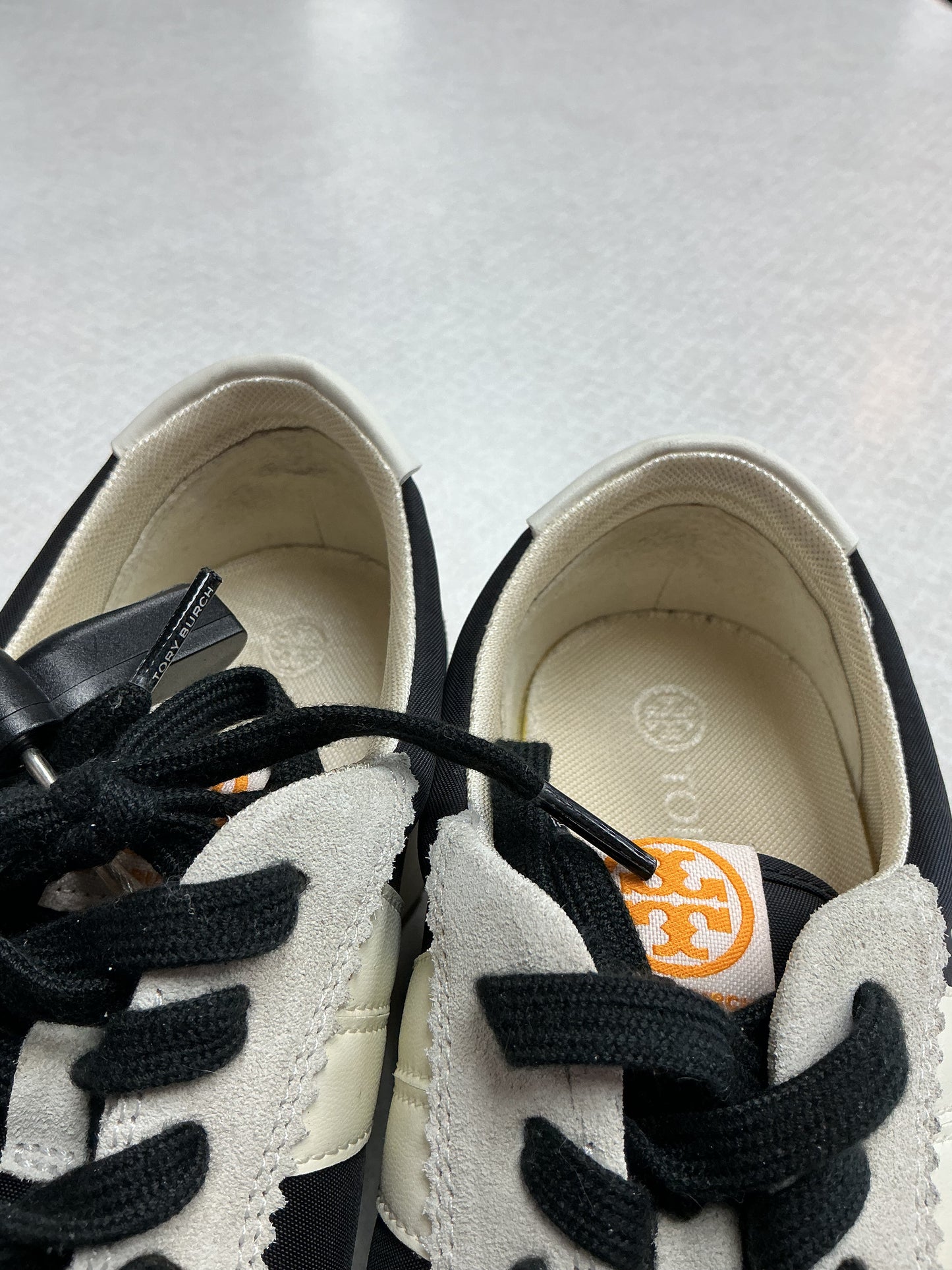 Shoes Designer By Tory Burch In Black & Cream, Size:8
