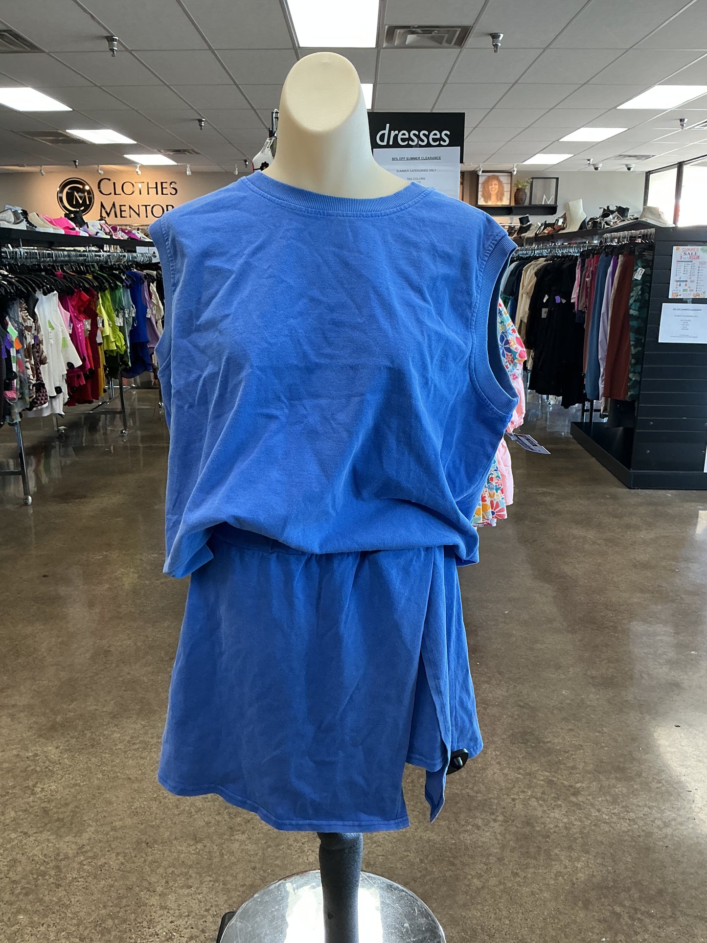Shorts Set By Clothes Mentor In Blue, Size:M